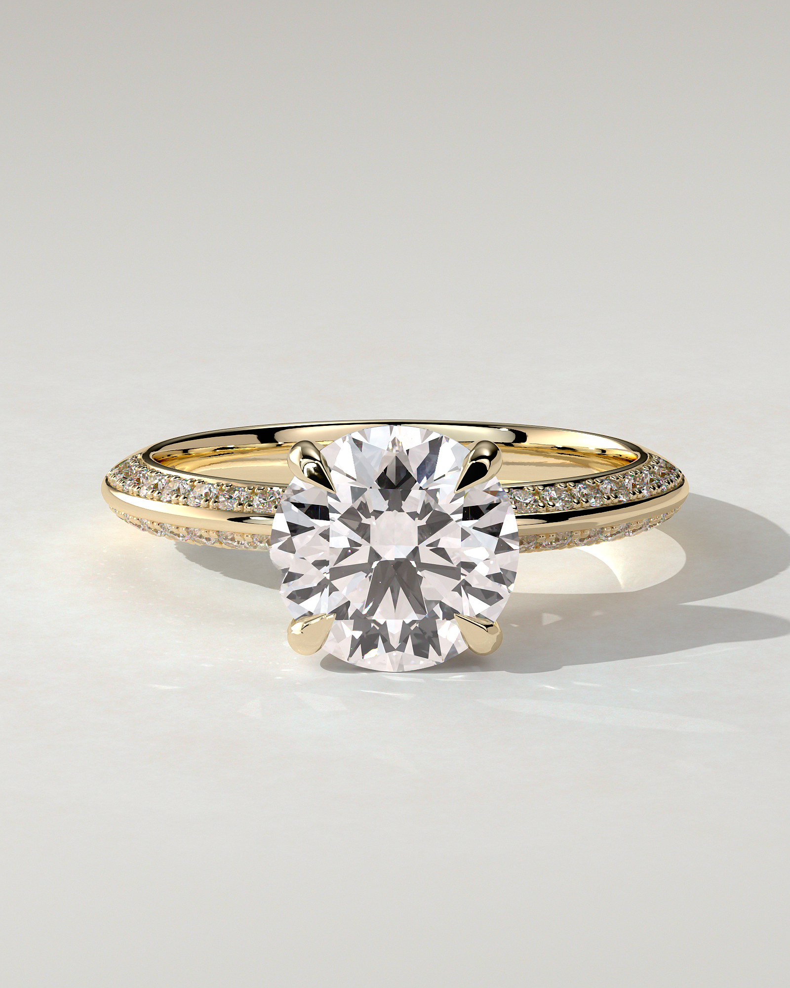 Melinda Solitaire Round Ring