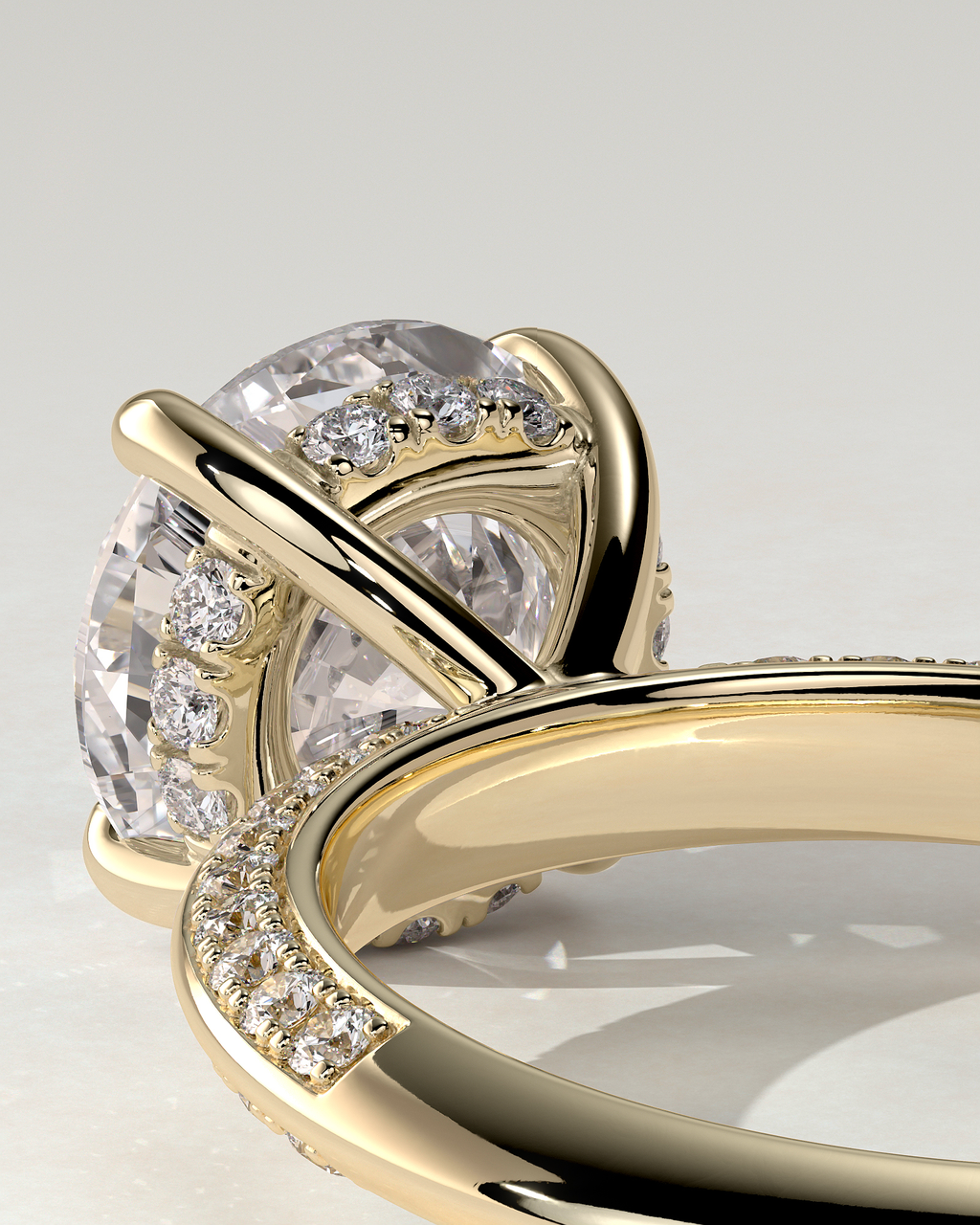 Melinda Solitaire Round Ring