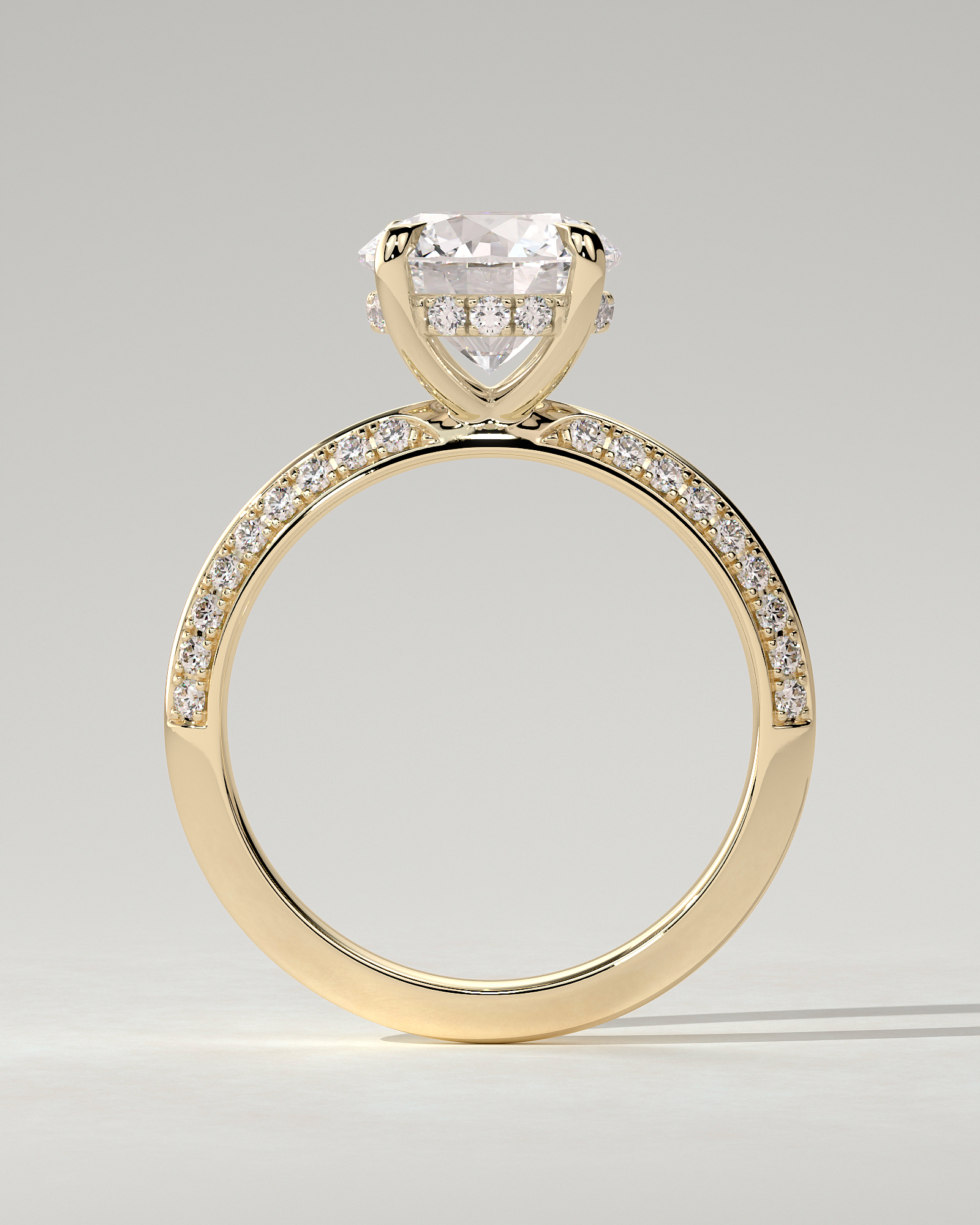 Melinda Solitaire Round Ring