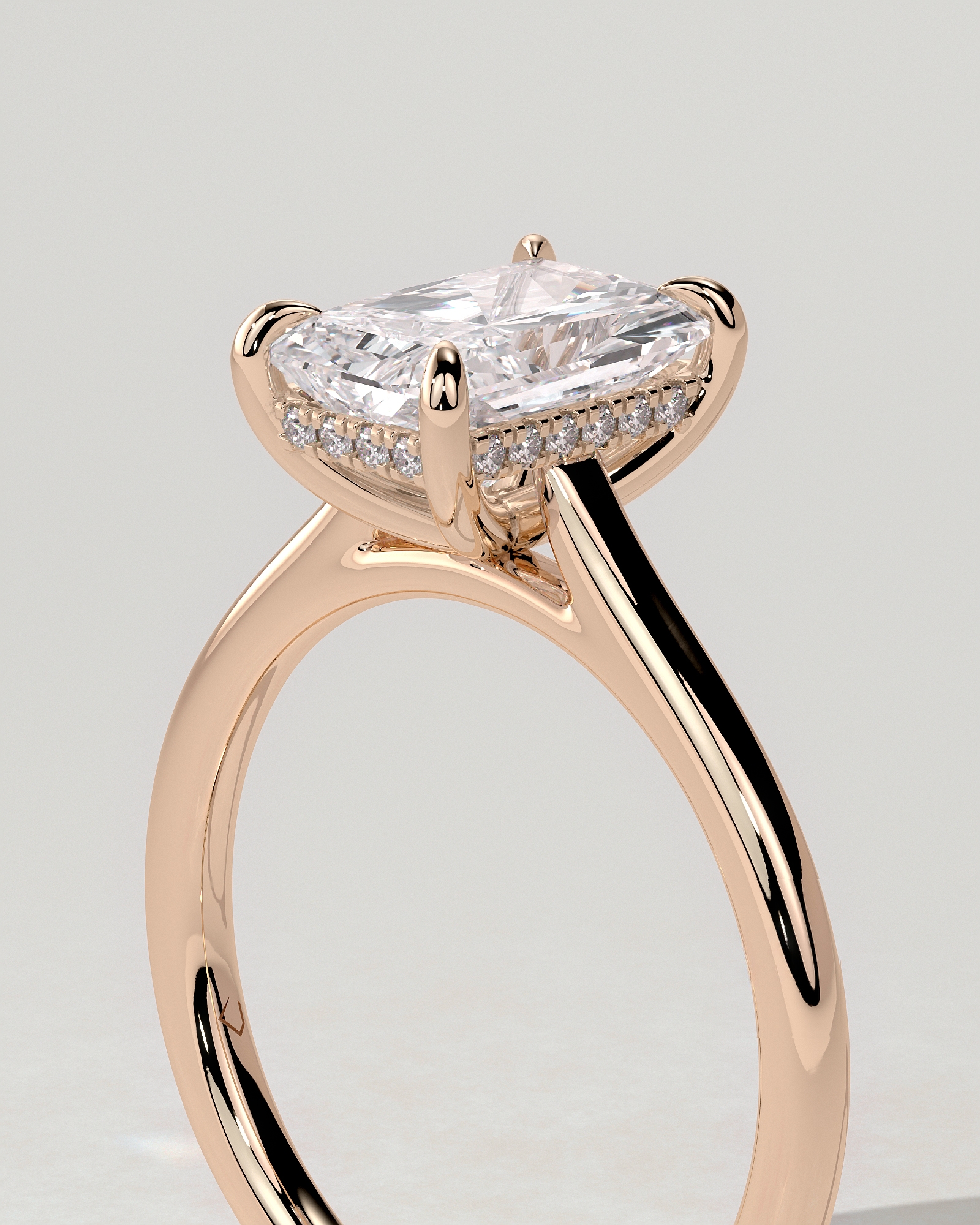 Melody Solitaire Radiant Ring