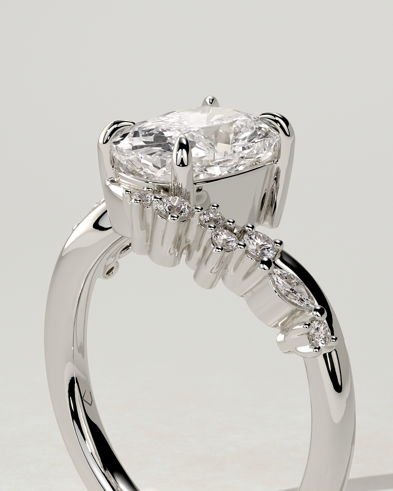Merida Solitaire Cushion Ring
