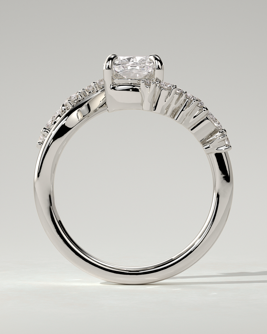 Merida Solitaire Cushion Ring