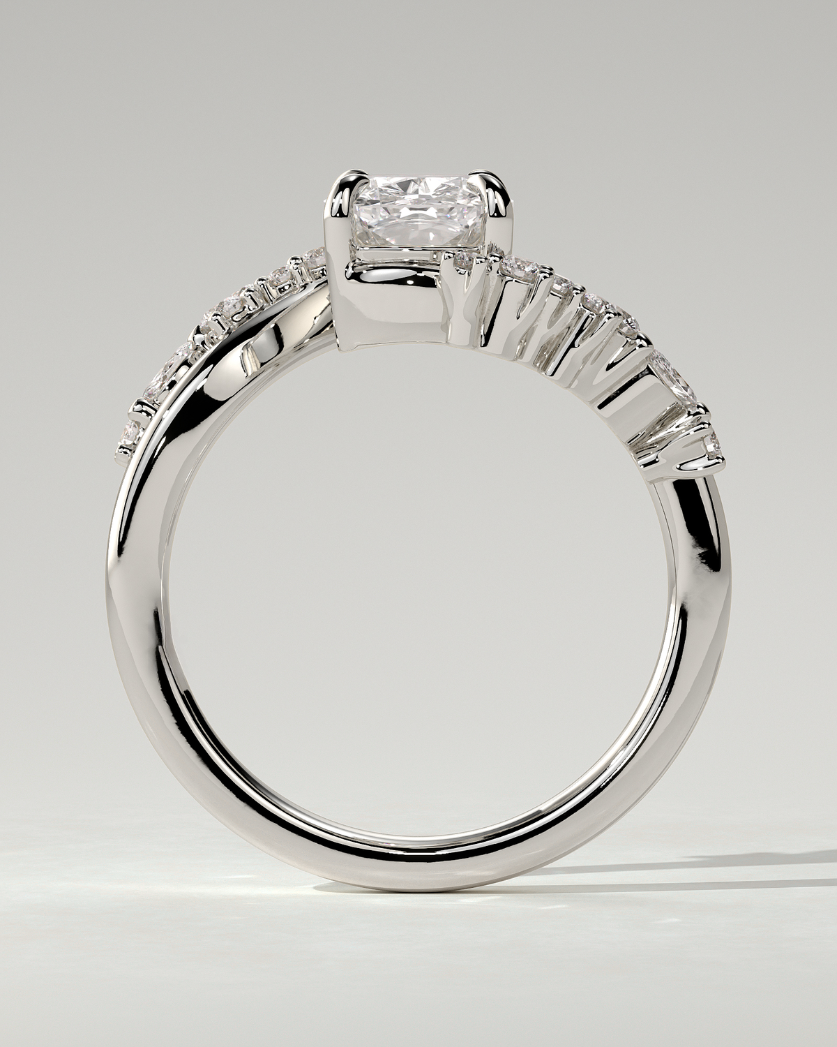 Merida Solitaire Cushion Ring