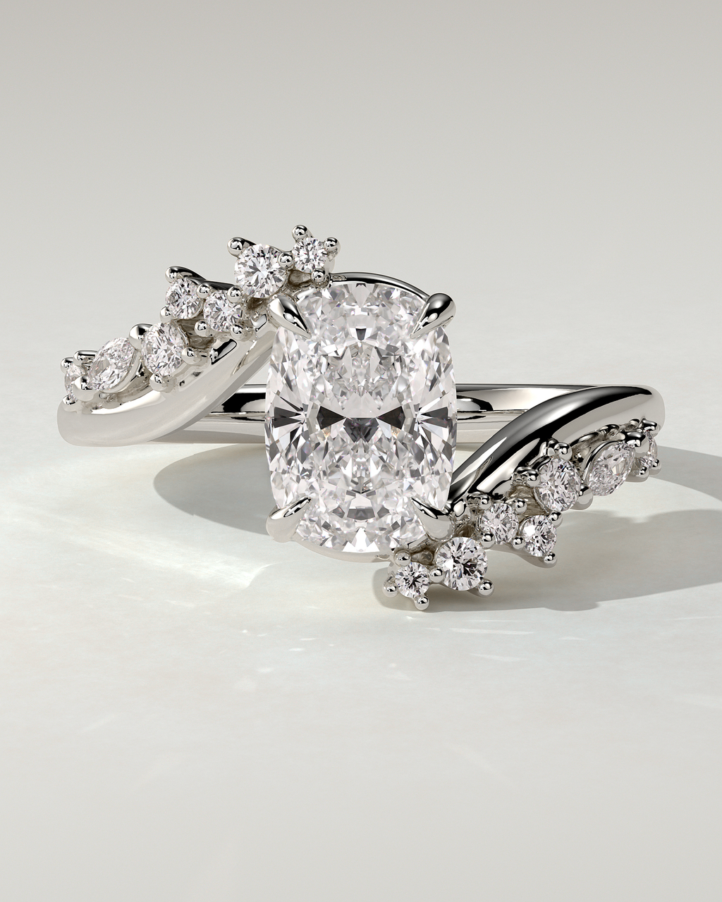 Merida Solitaire Cushion Ring