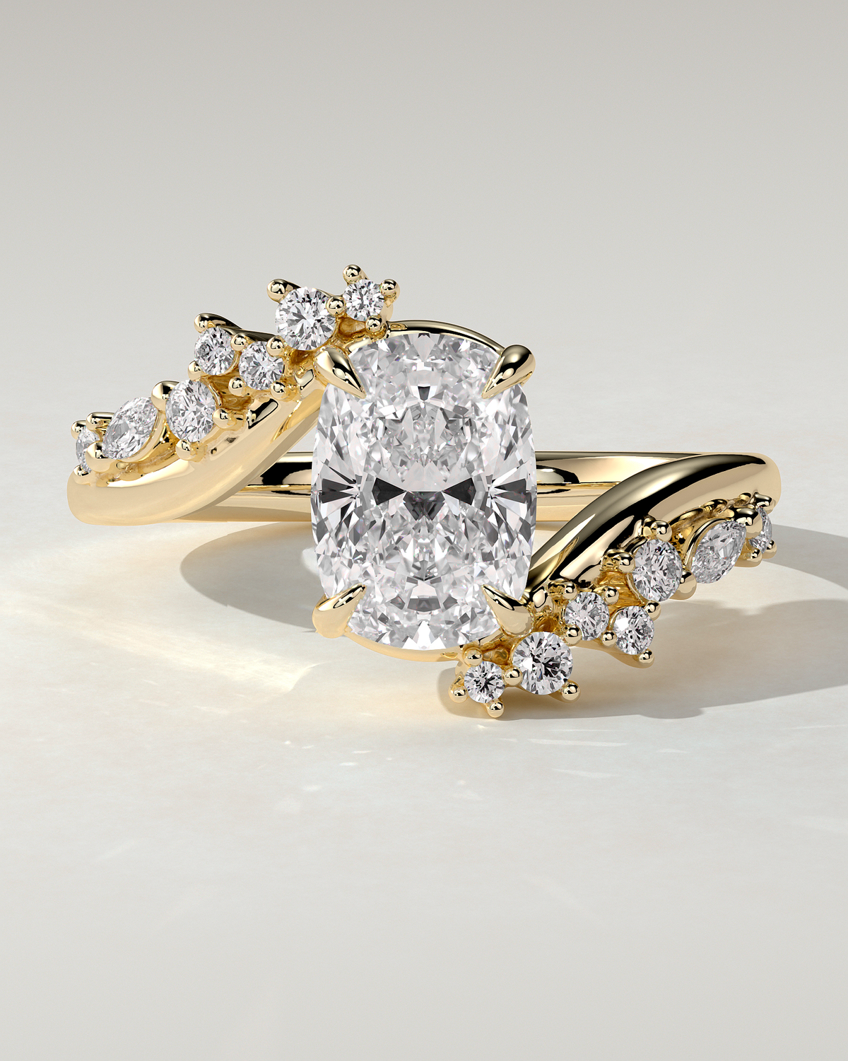Merida Solitaire Cushion Ring