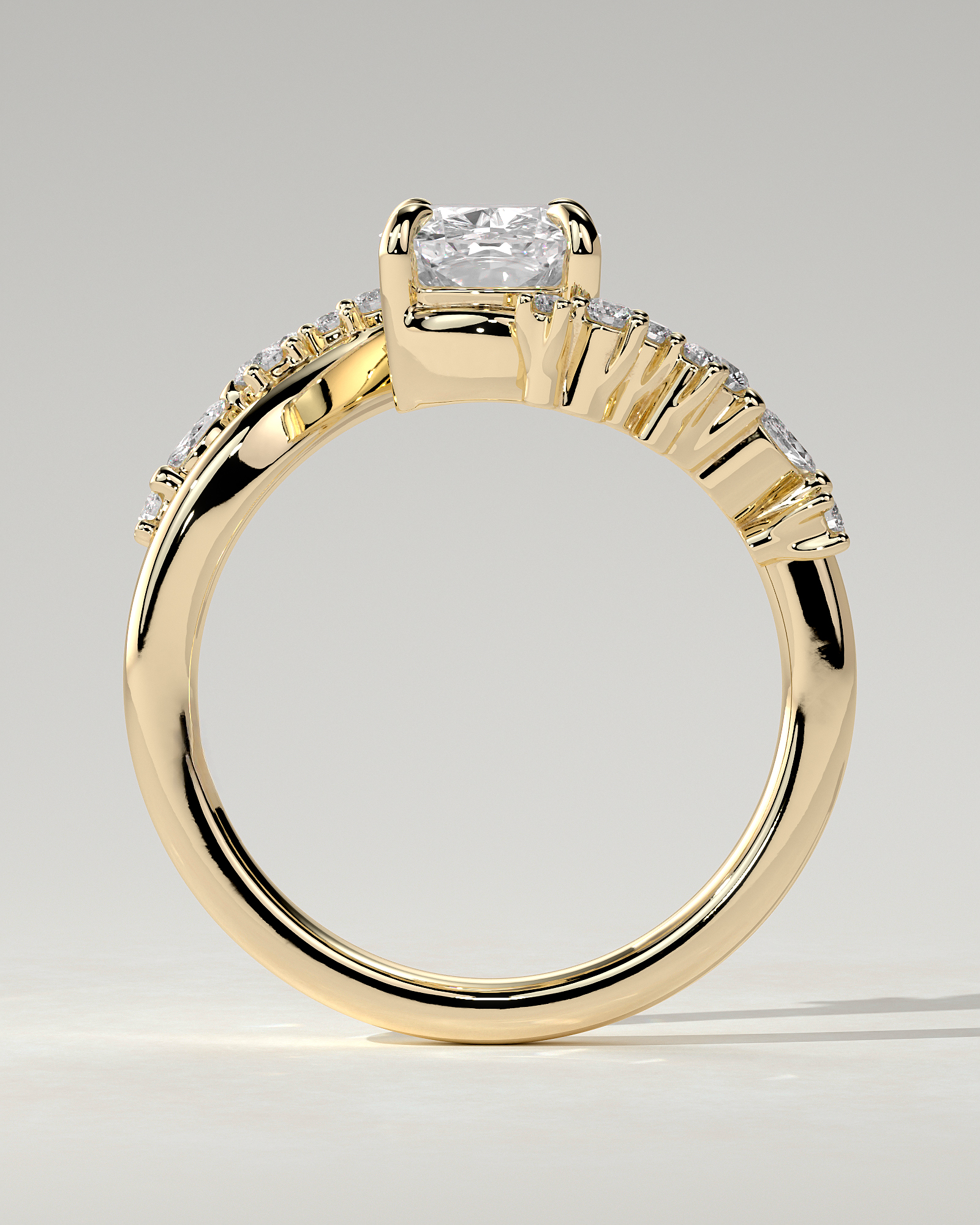 Merida Solitaire Cushion Ring