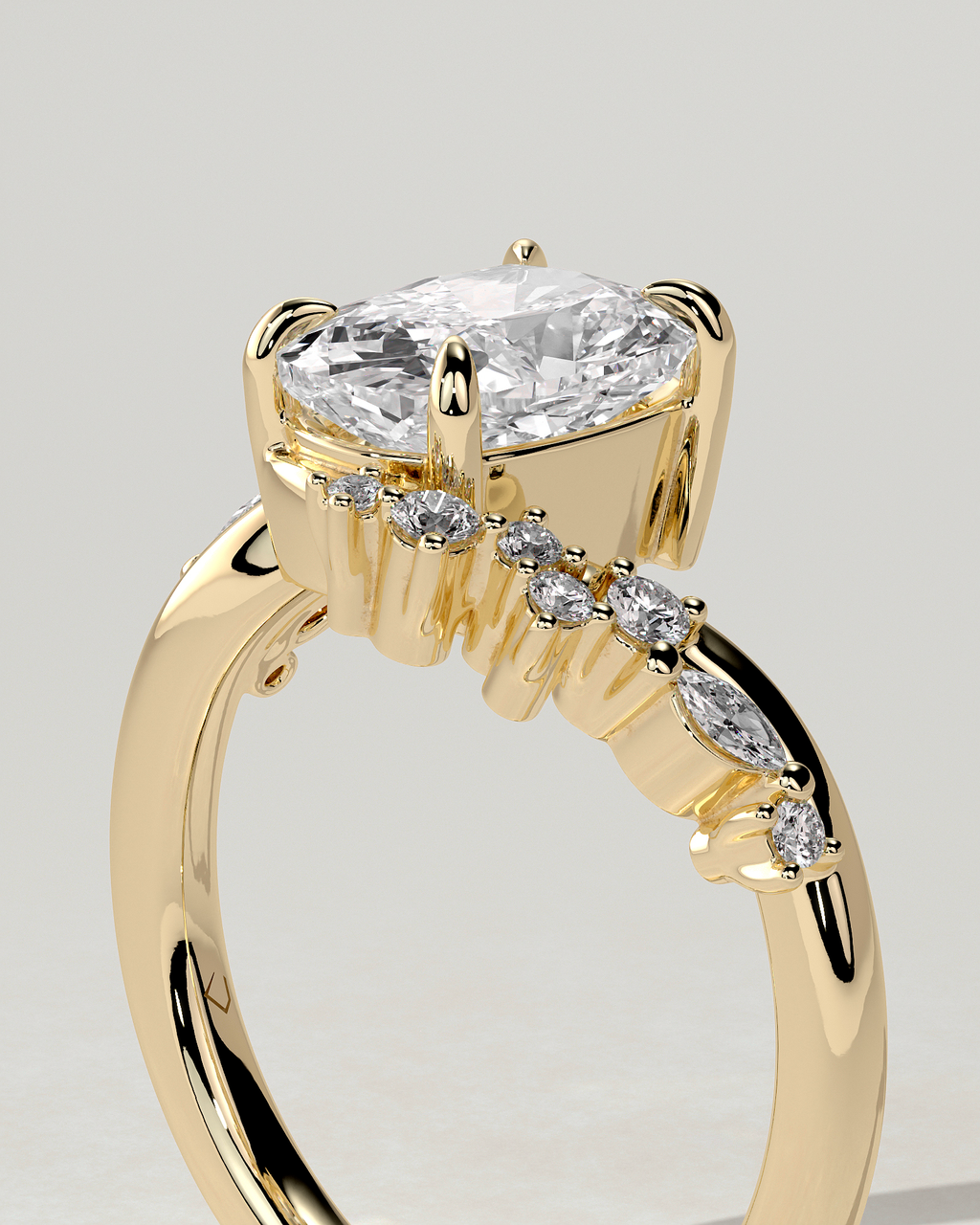 Merida Solitaire Cushion Ring