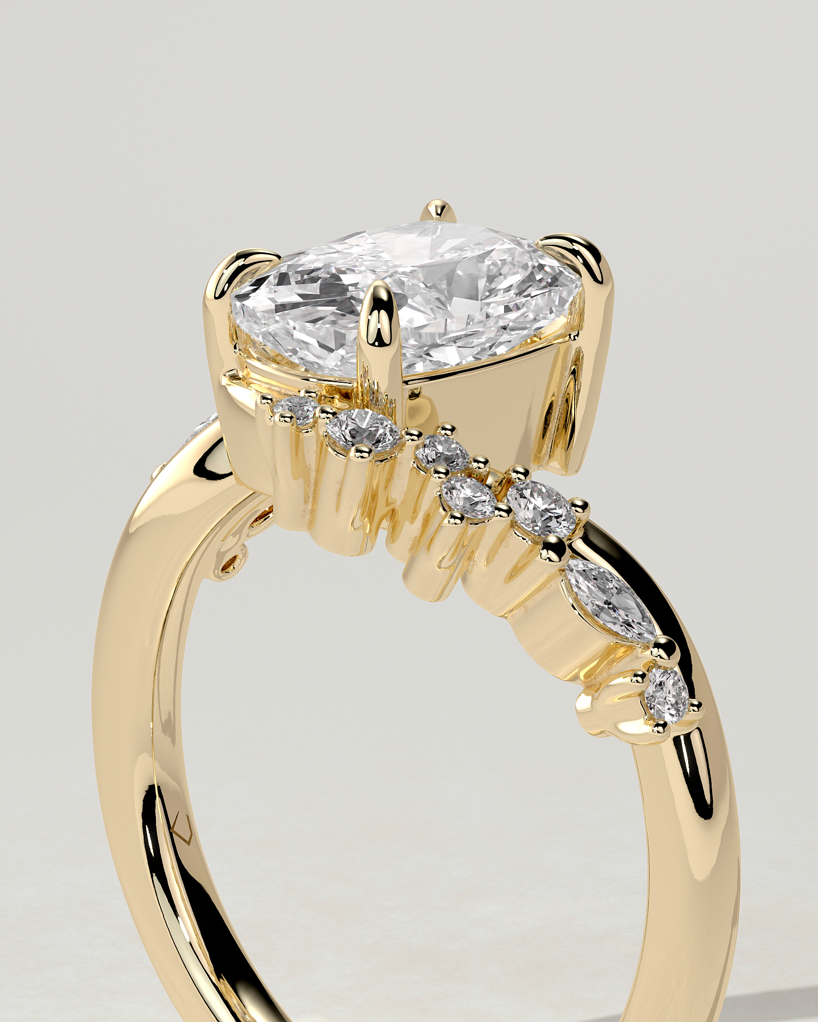Merida Solitaire Cushion Ring