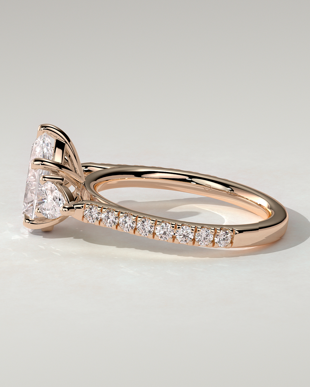 Mia Trilogy Pear Ring