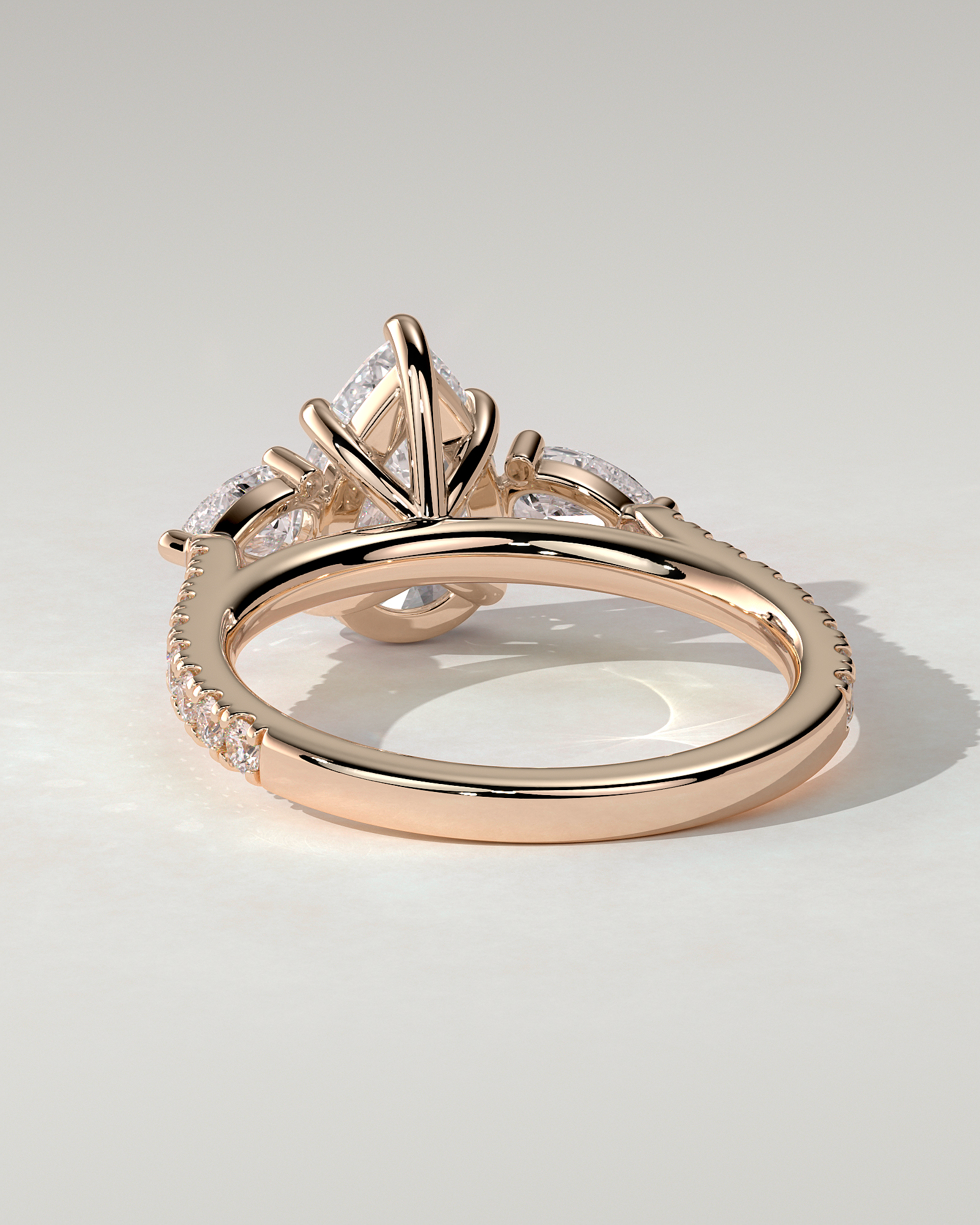 Mia Trilogy Pear Ring