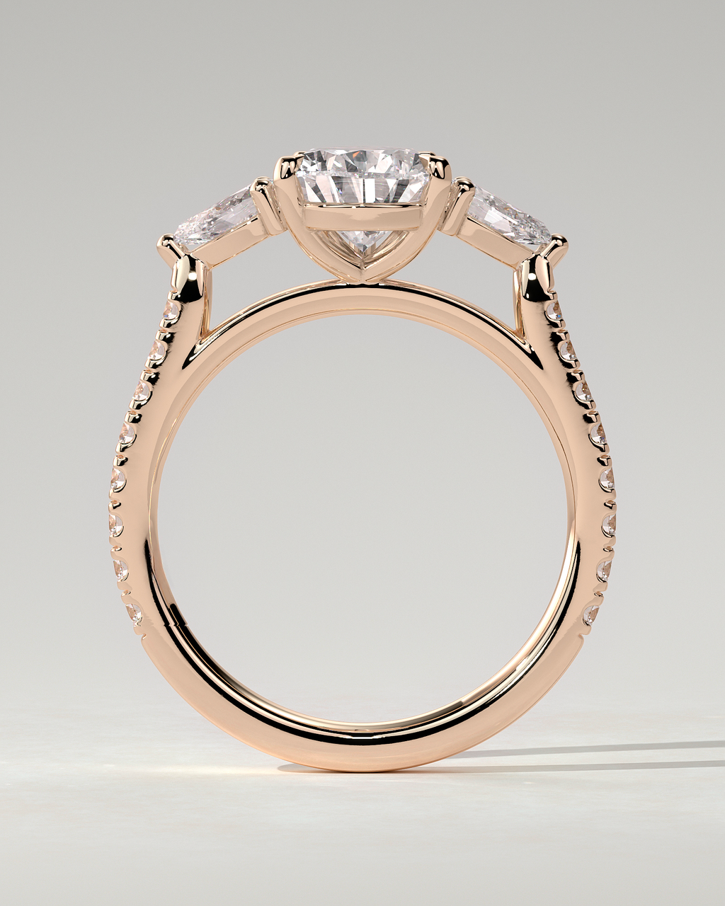 Mia Trilogy Pear Ring