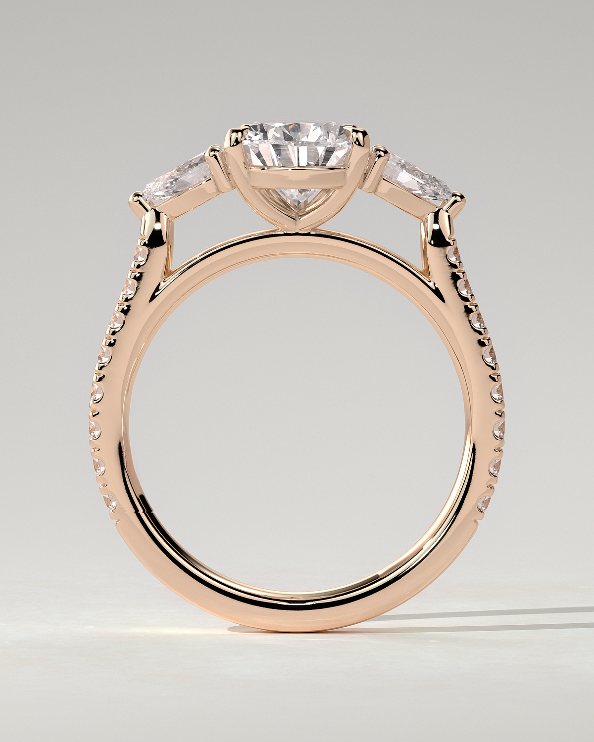 Mia Trilogy Pear Ring