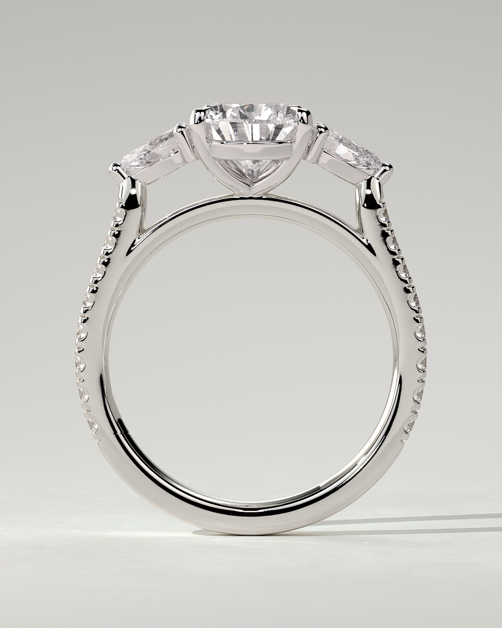 Mia Trilogy Pear Ring