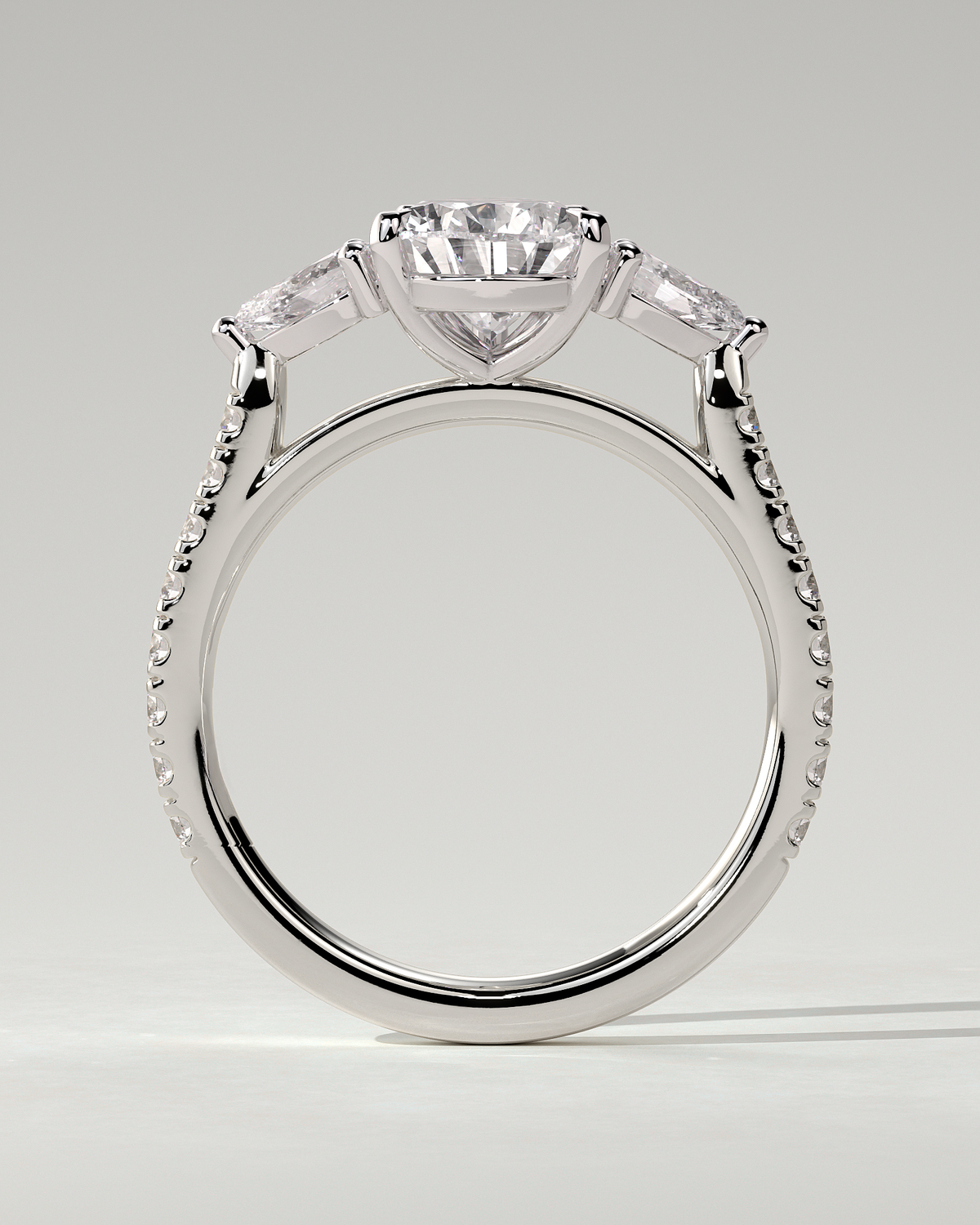 Mia Trilogy Pear Ring