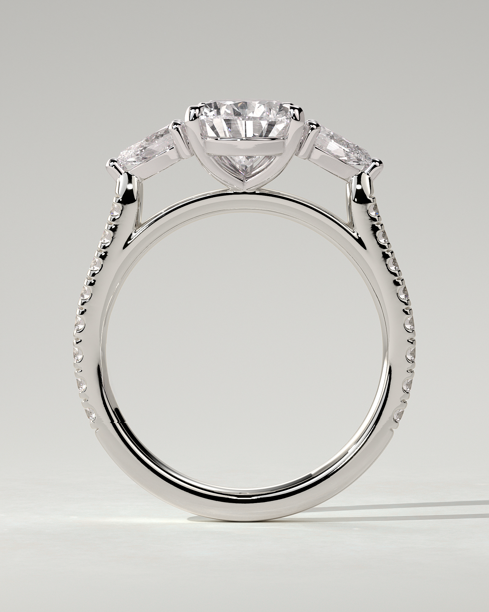Mia Trilogy Pear Ring