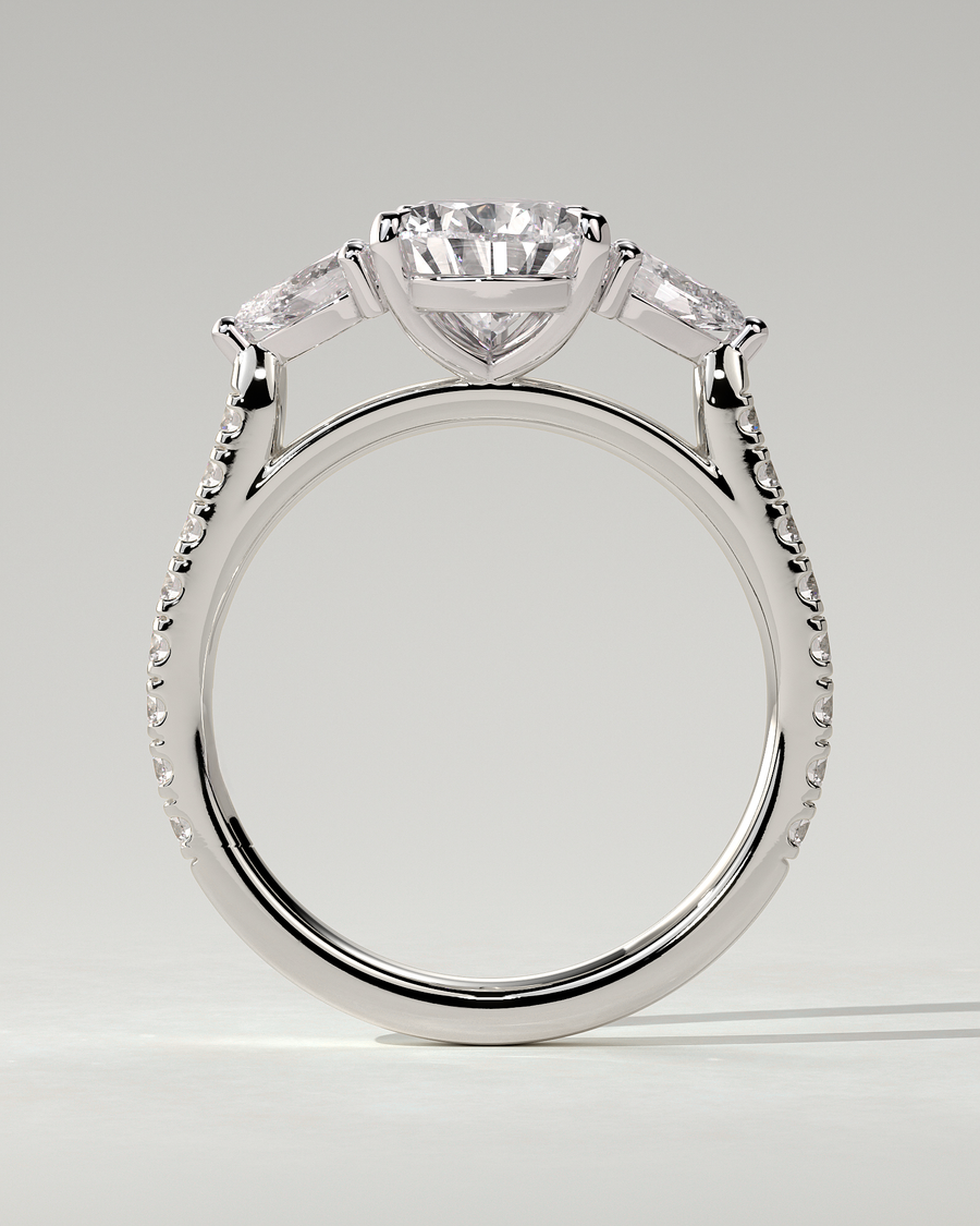 Mia Trilogy Pear Ring