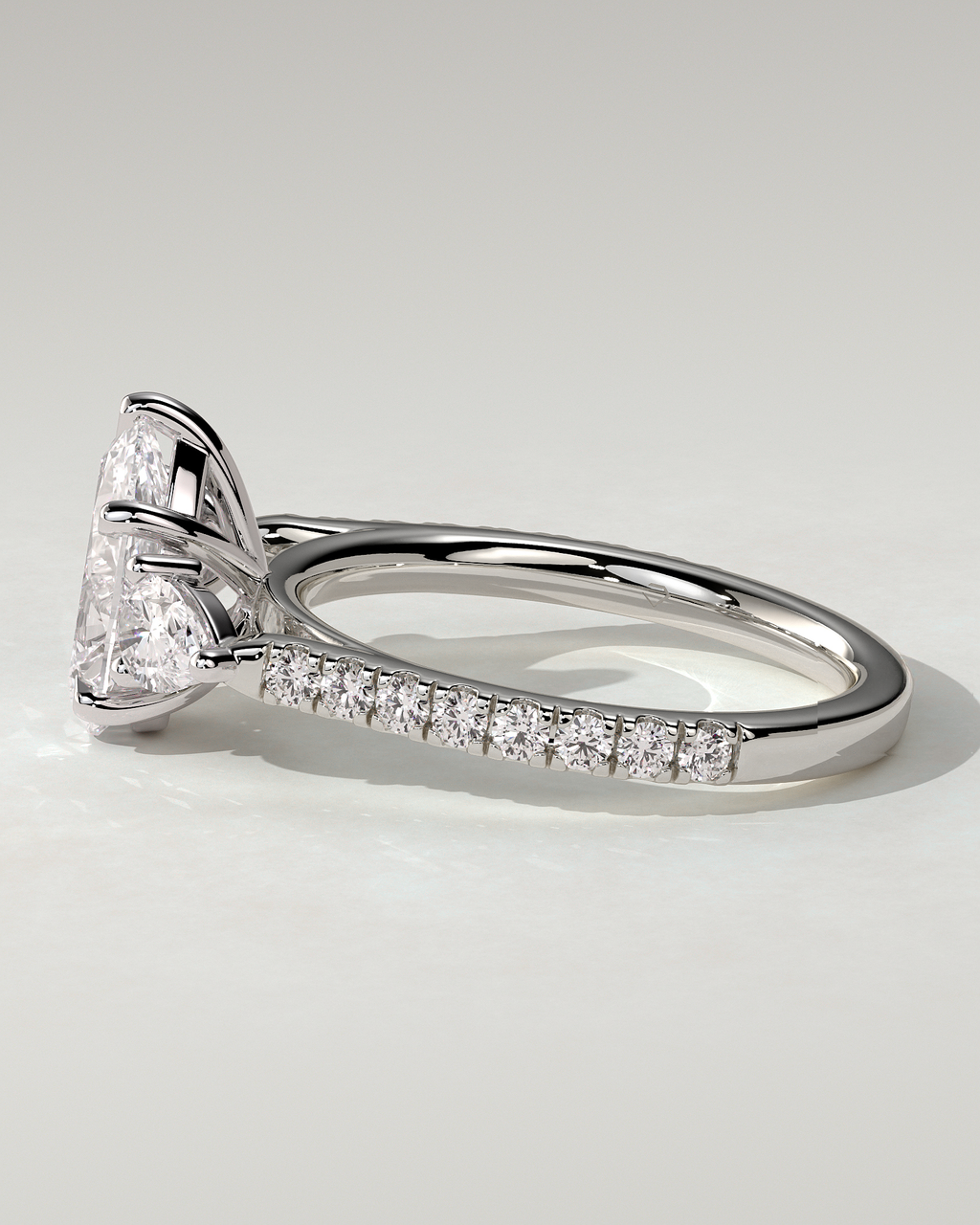 Mia Trilogy Pear Ring
