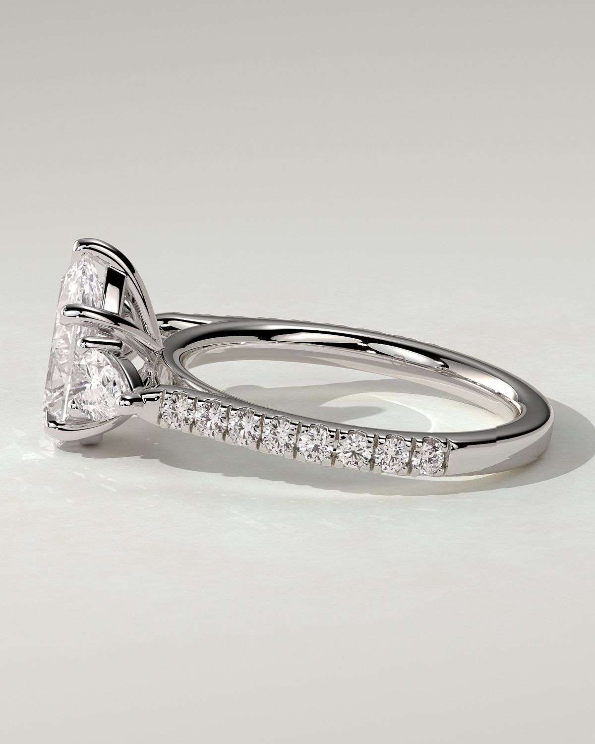 Mia Trilogy Pear Ring