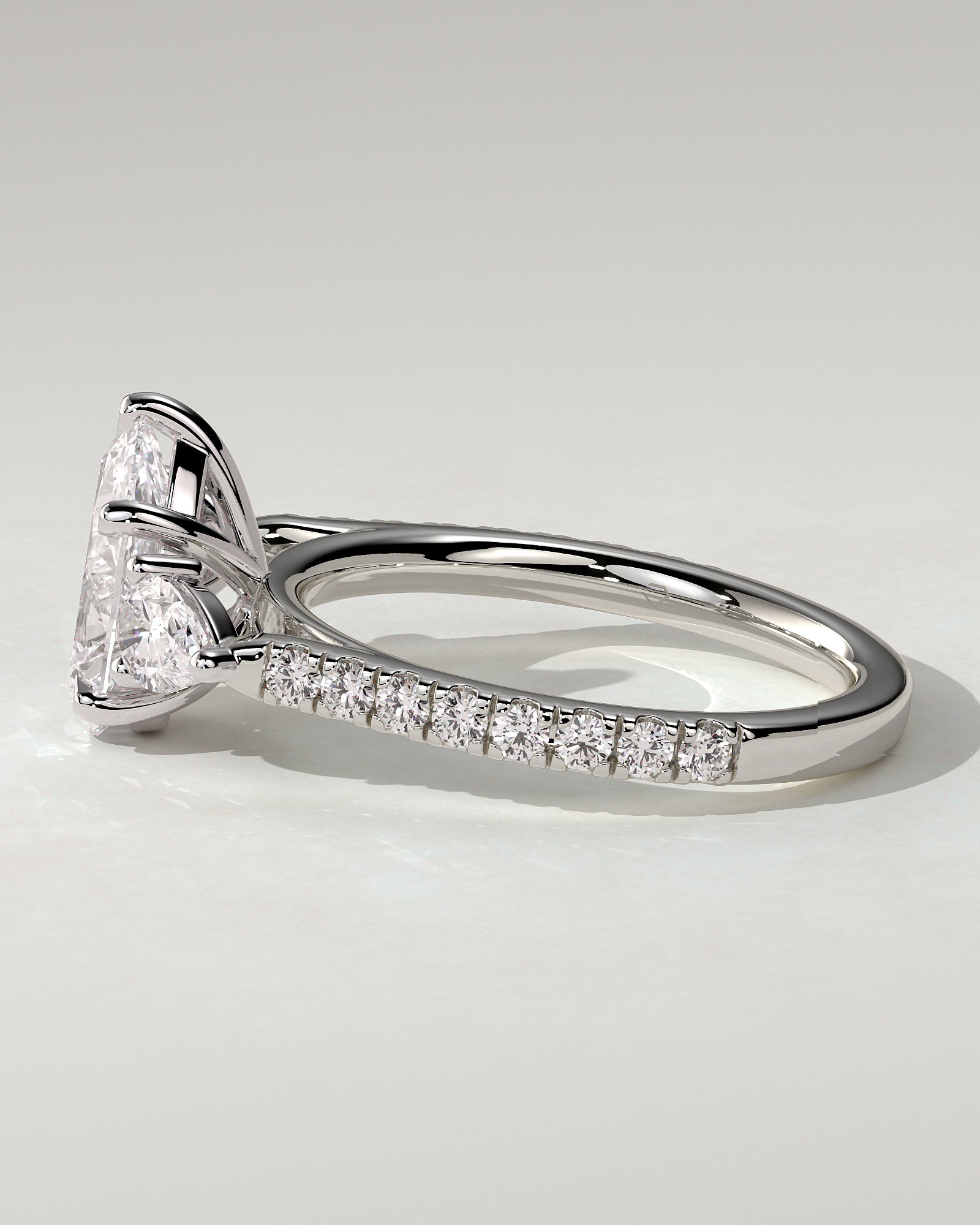 Mia Trilogy Pear Ring