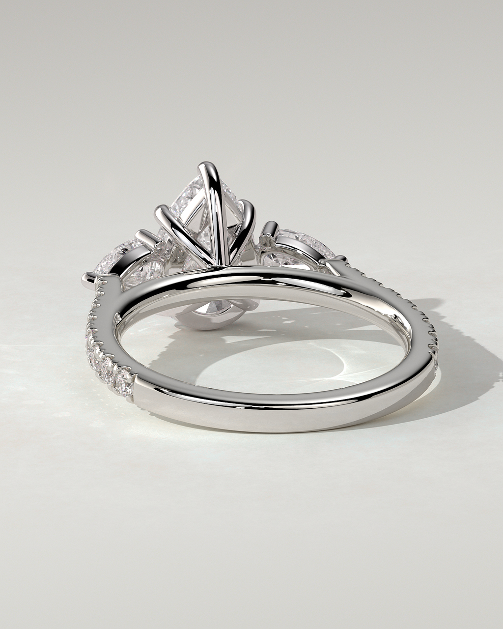 Mia Trilogy Pear Ring