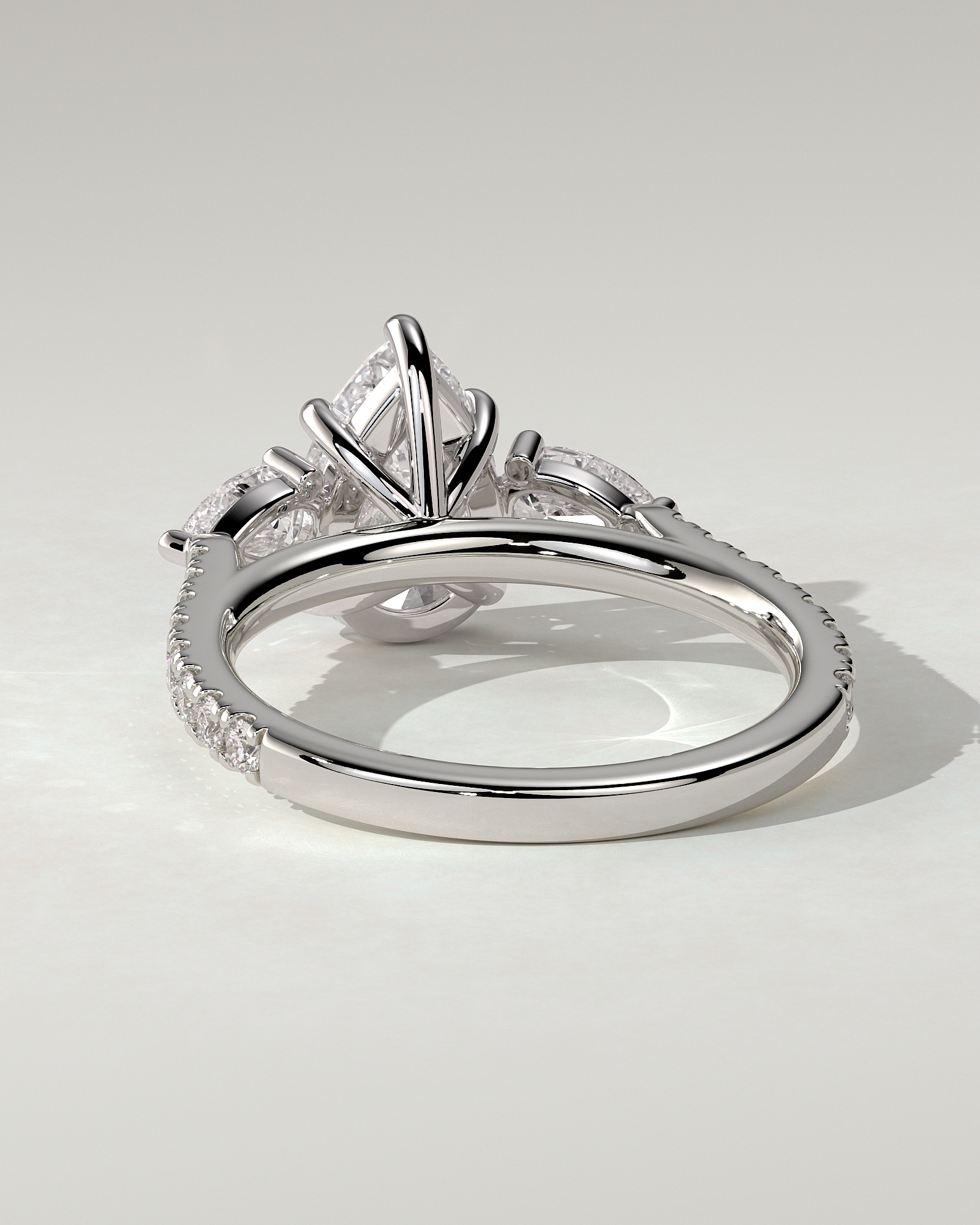 Mia Trilogy Pear Ring