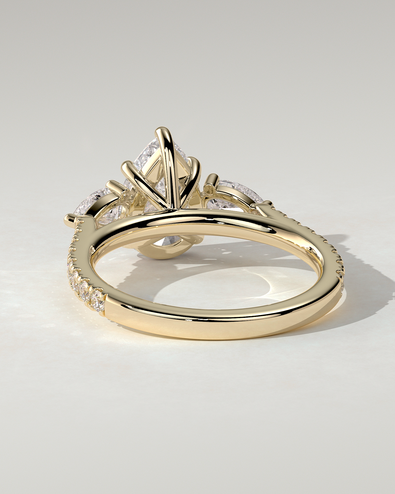 Mia Trilogy Pear Ring