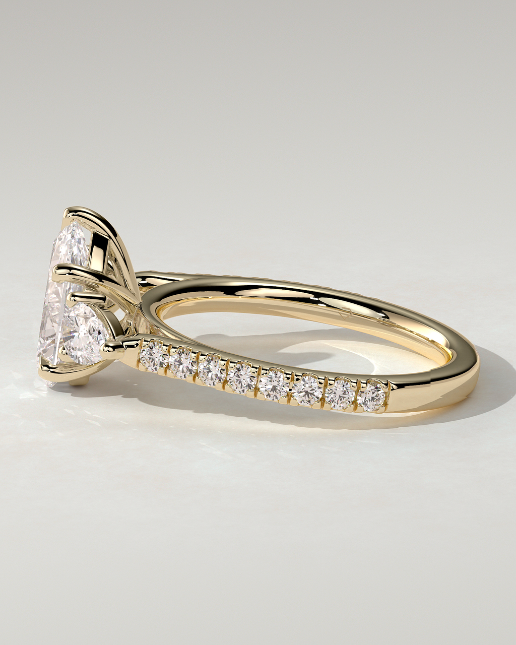 Mia Trilogy Pear Ring