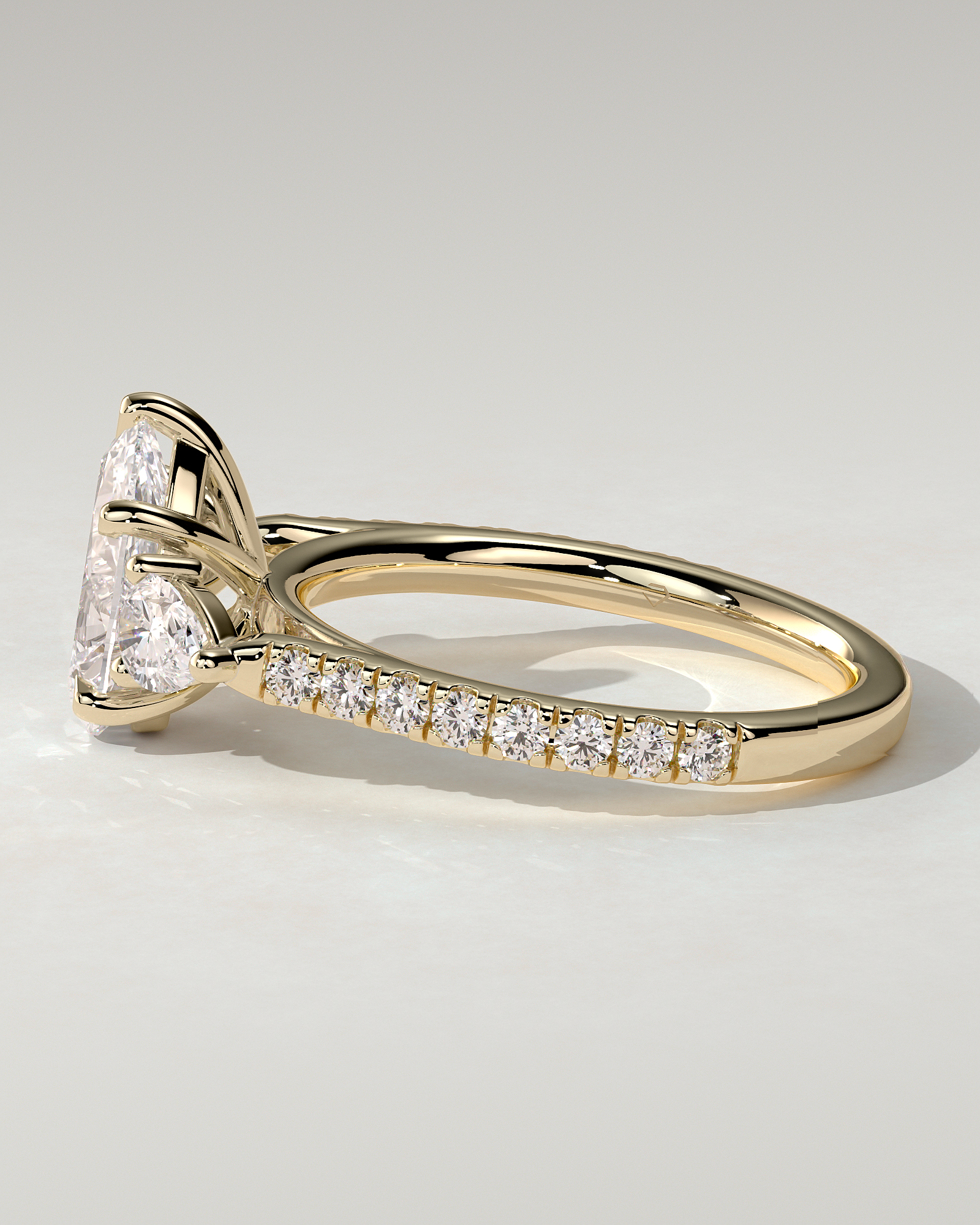 Mia Trilogy Pear Ring