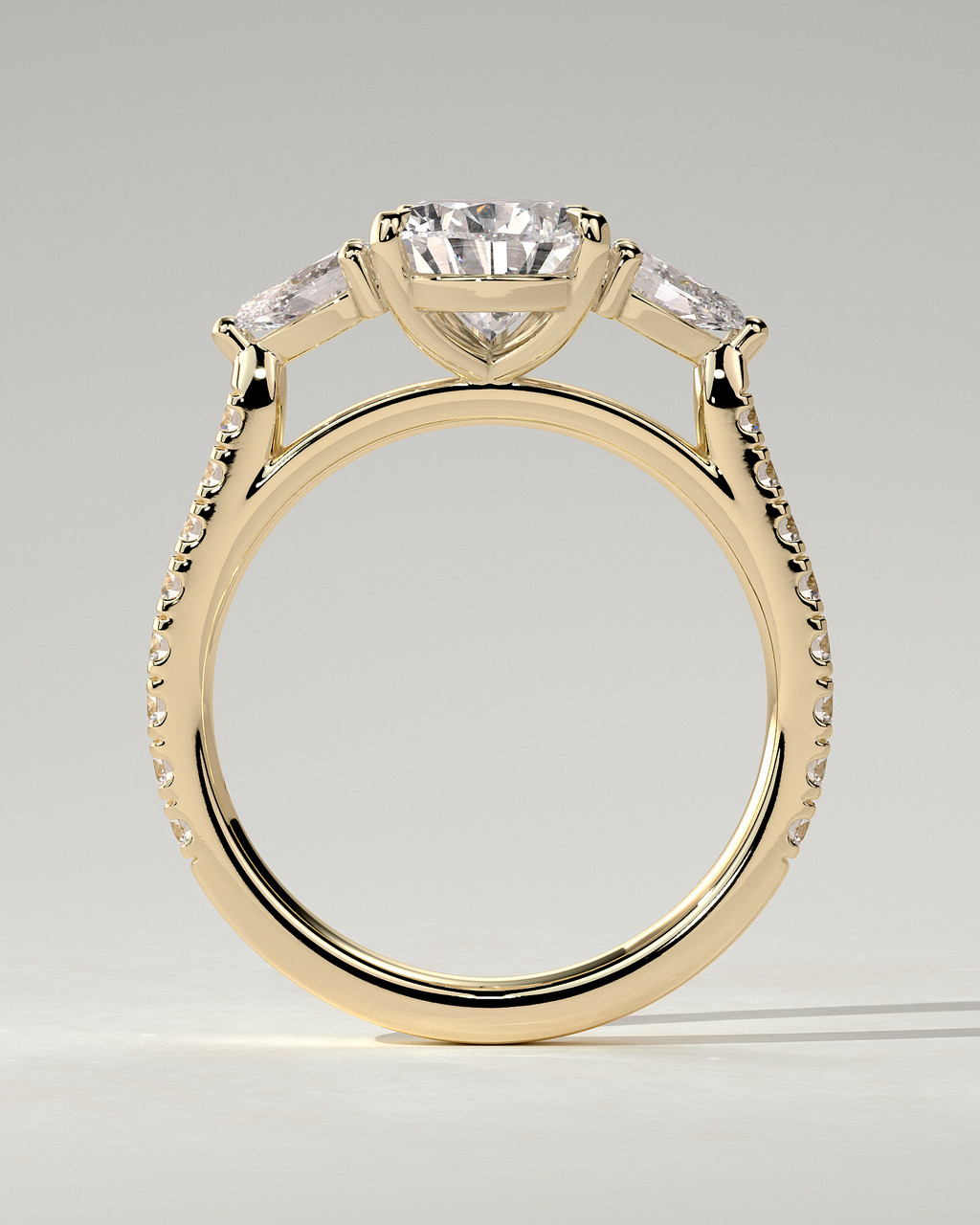 Mia Trilogy Pear Ring