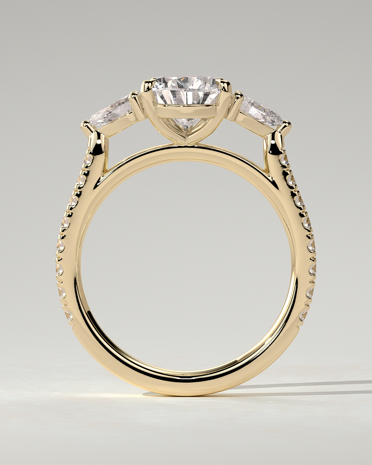 Mia Trilogy Pear Ring