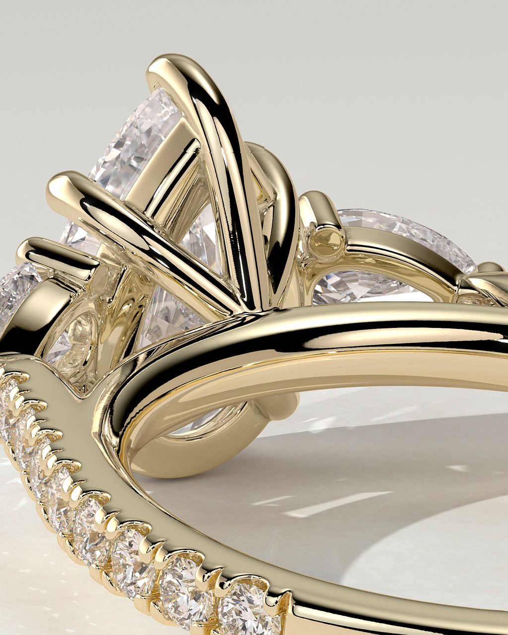 Mia Trilogy Pear Ring