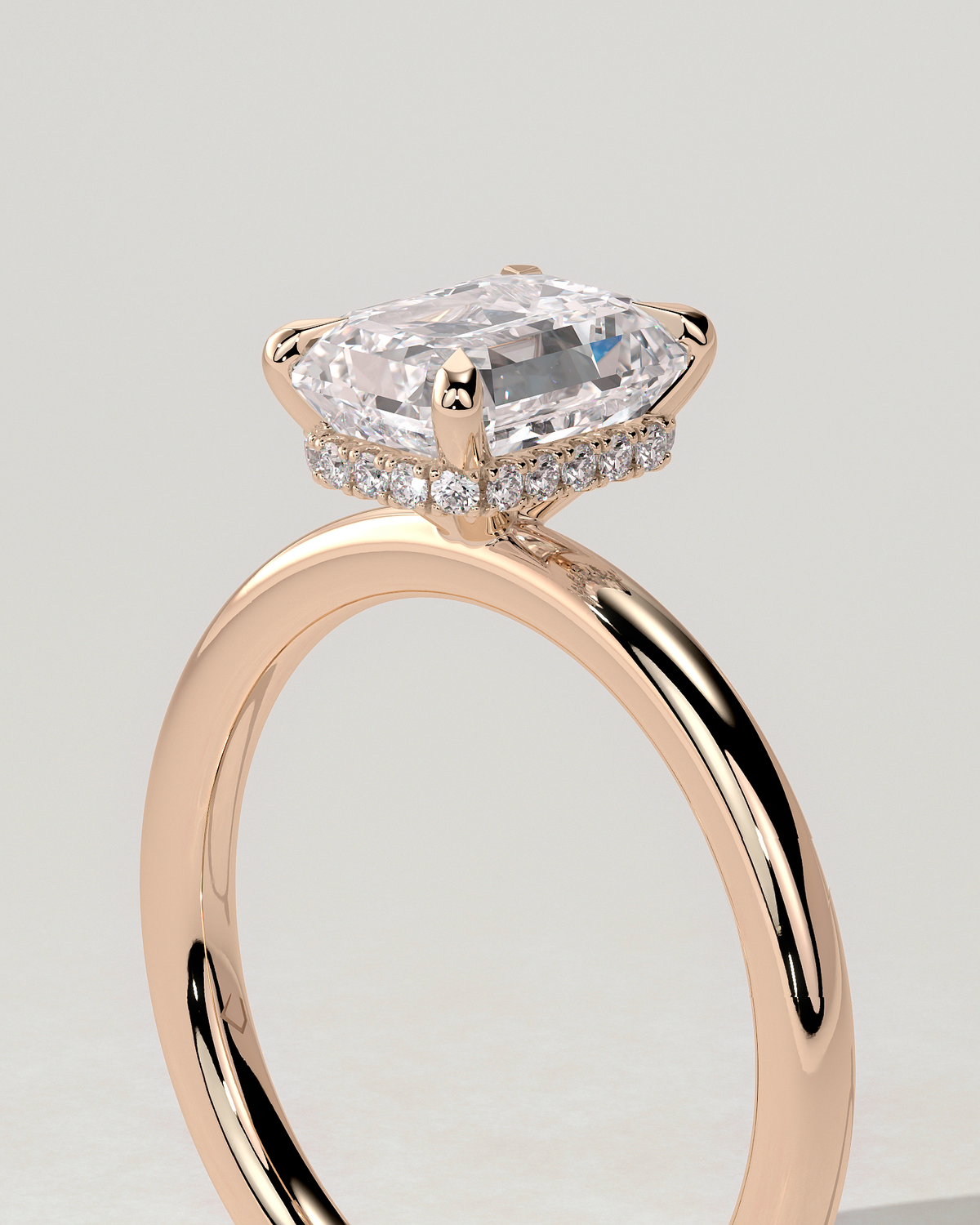 Miller Solitaire Emerald Ring