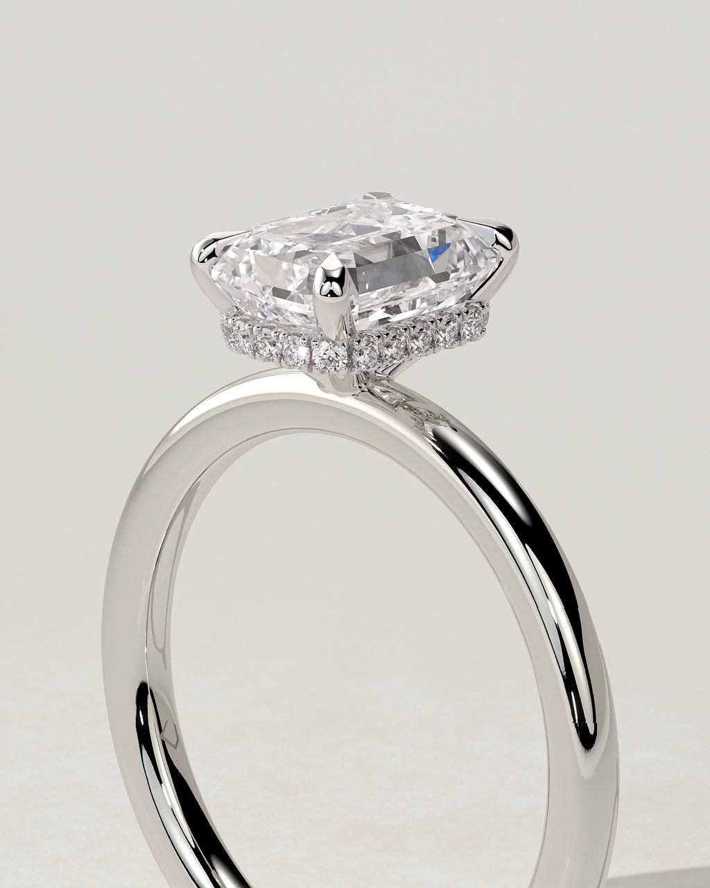 Miller Solitaire Emerald Ring