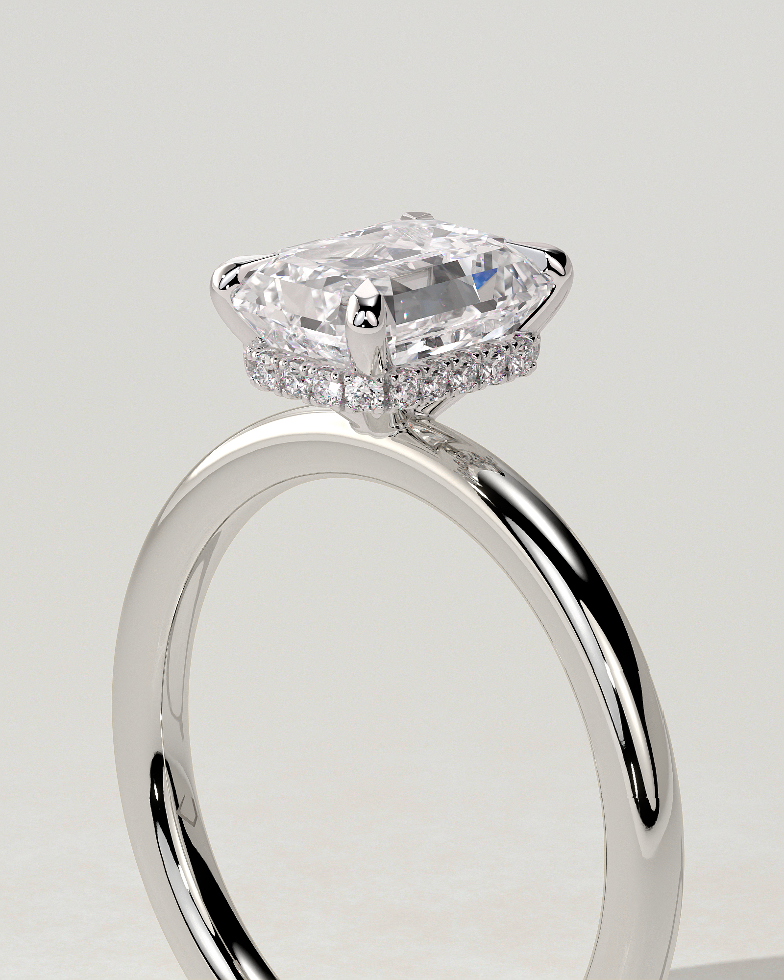 Miller Solitaire Emerald Ring