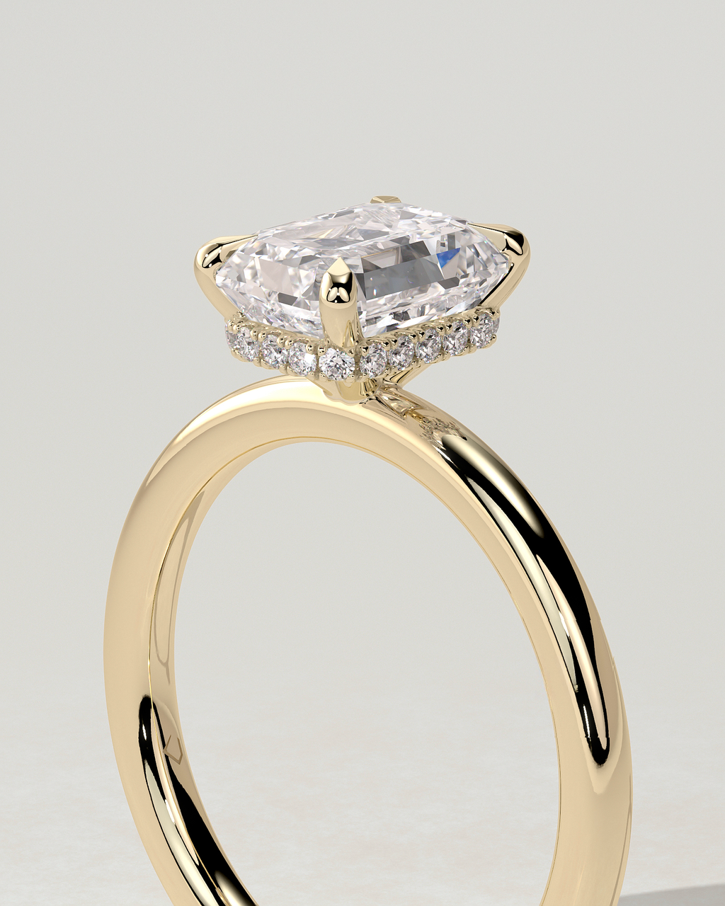 Miller Solitaire Emerald Ring