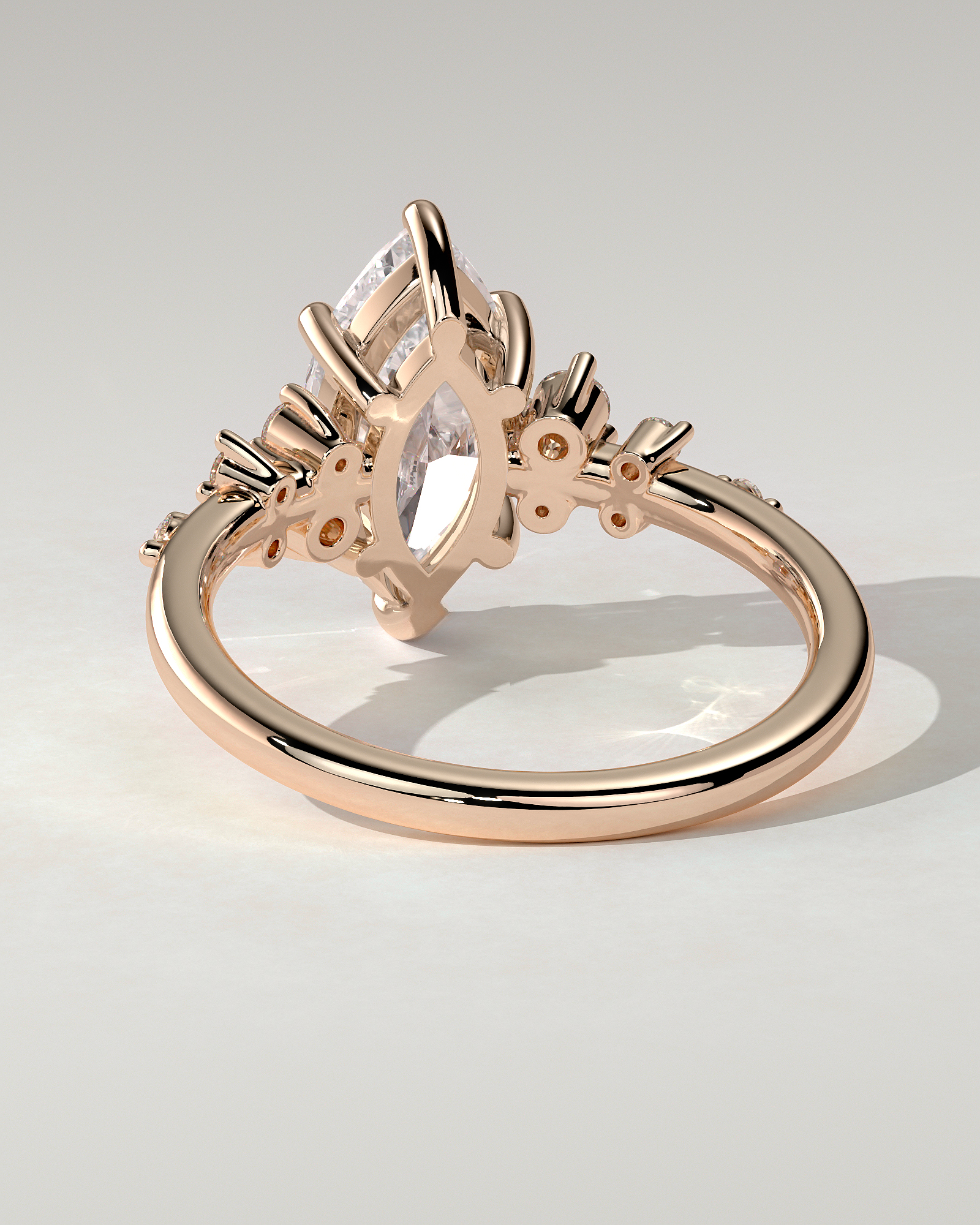 Minnie Solitaire Marquise Ring