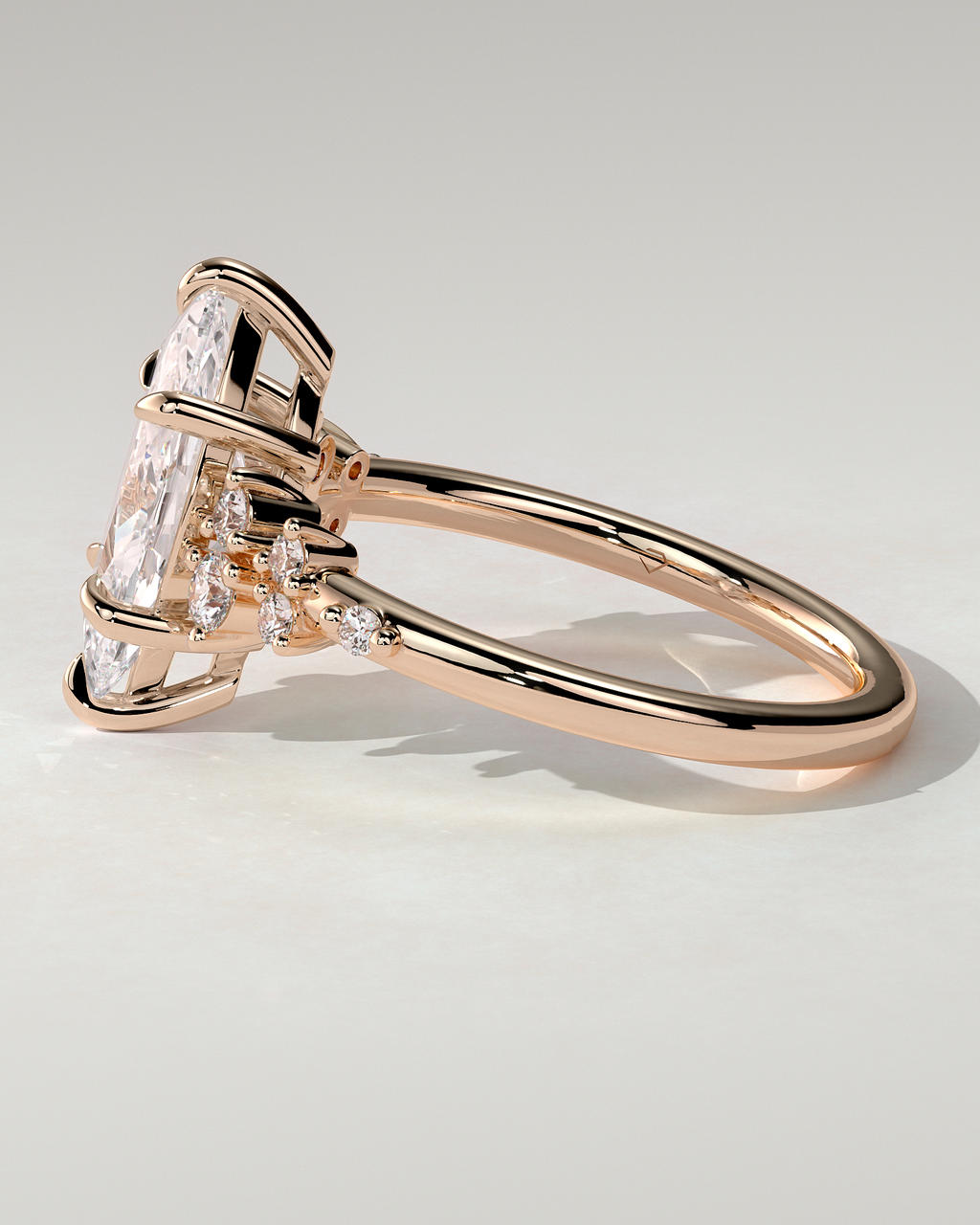 Minnie Solitaire Marquise Ring