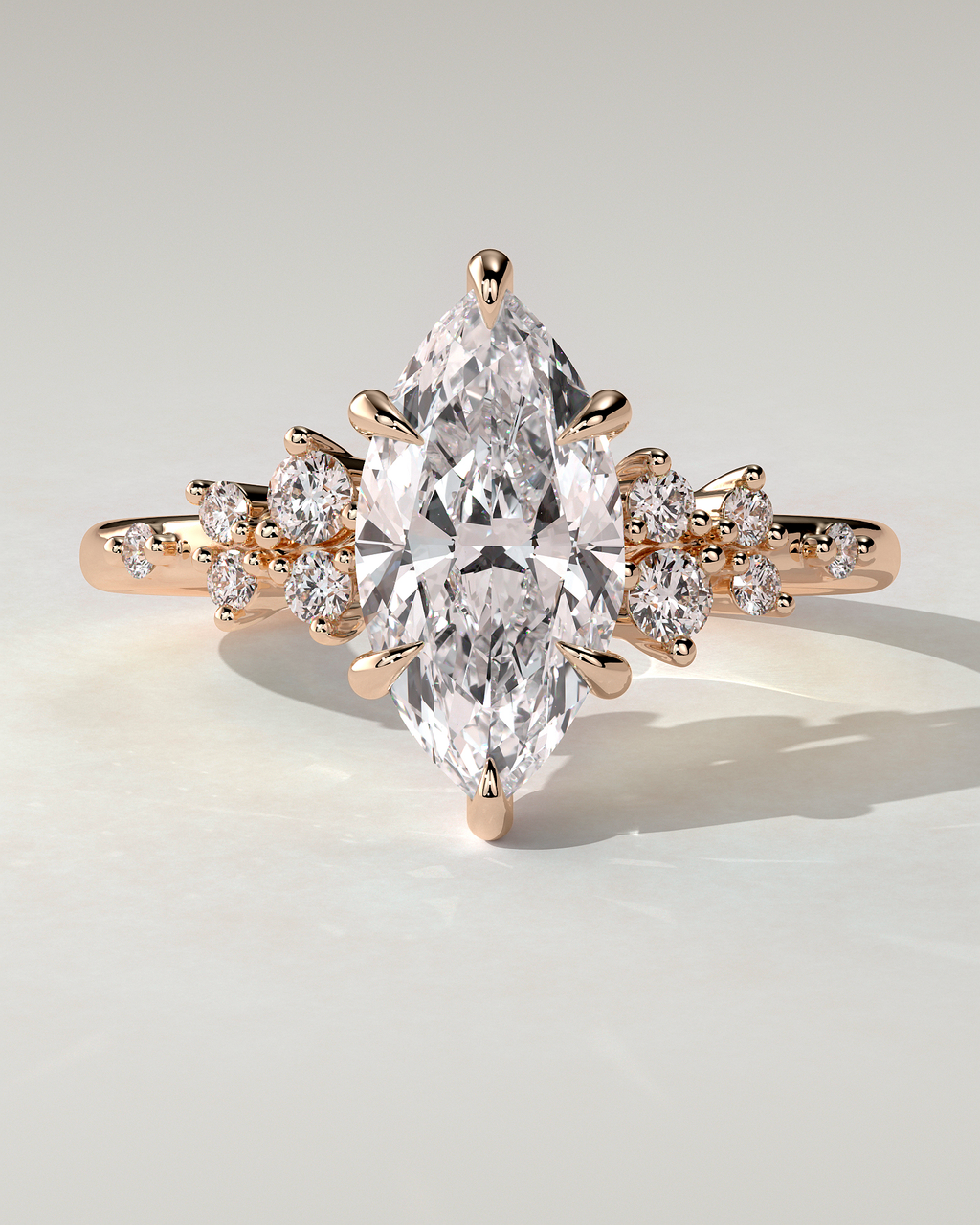 Minnie Solitaire Marquise Ring