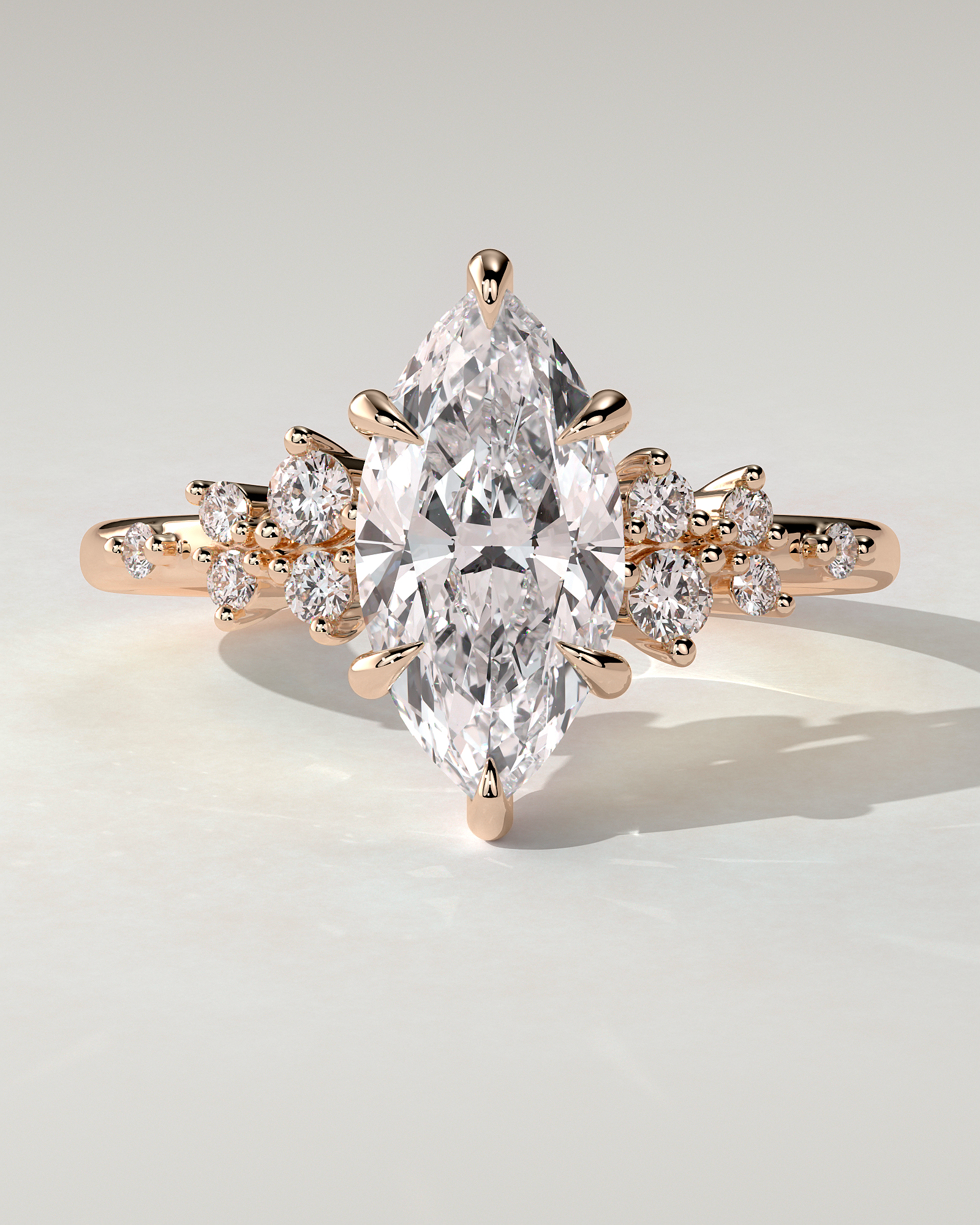 Minnie Solitaire Marquise Ring