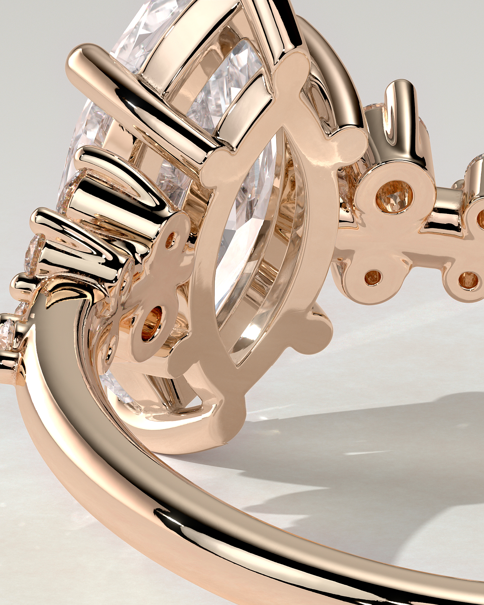 Minnie Solitaire Marquise Ring