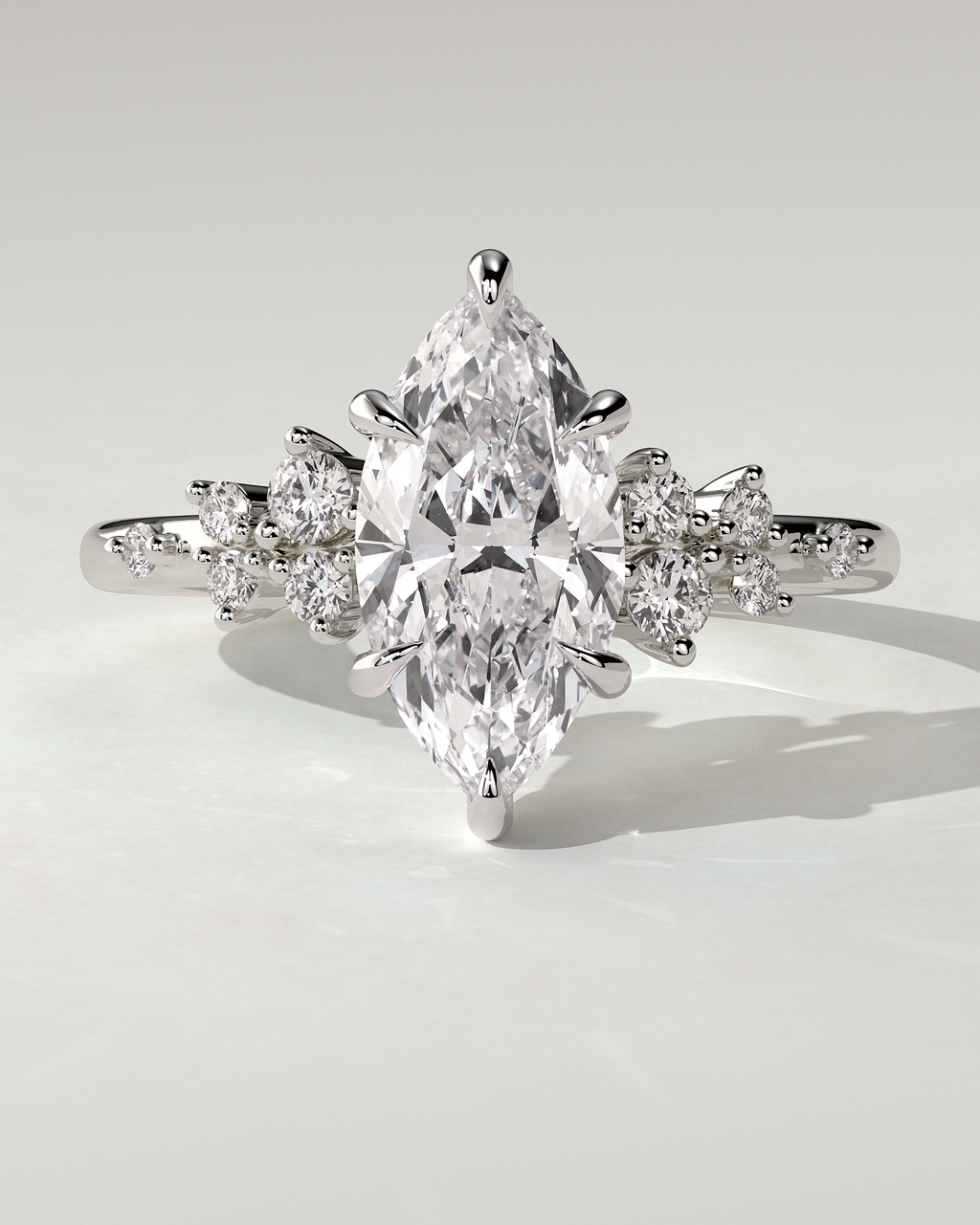 Minnie Solitaire Marquise Ring