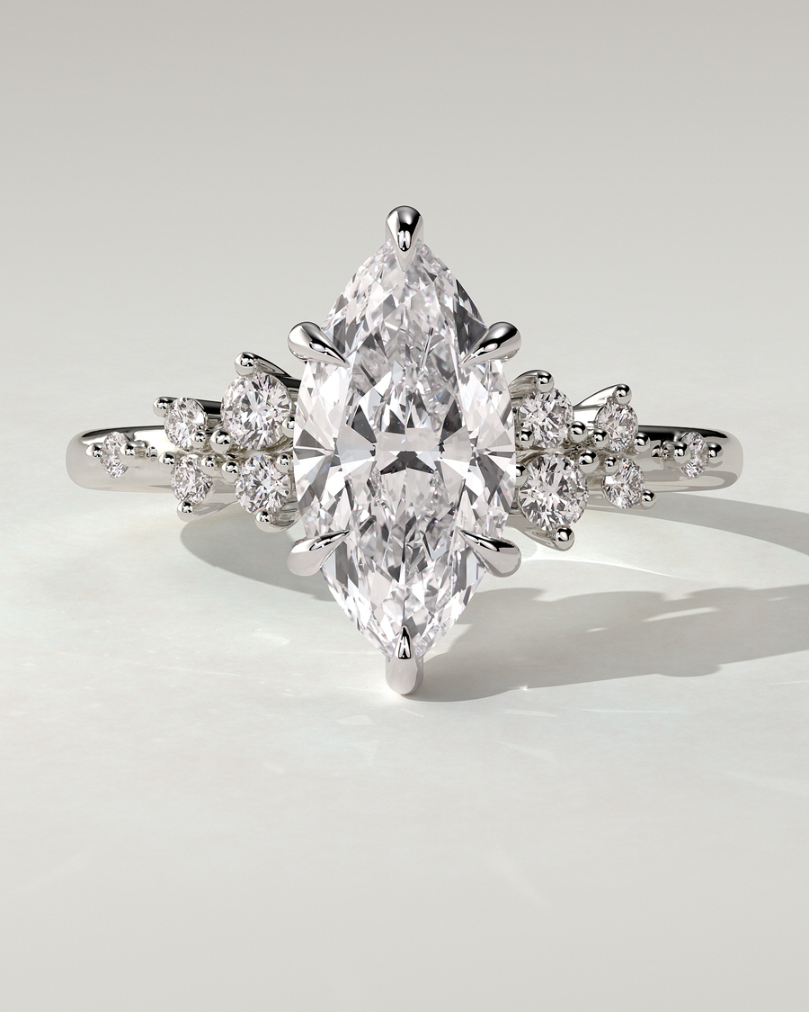 Minnie Solitaire Marquise Ring