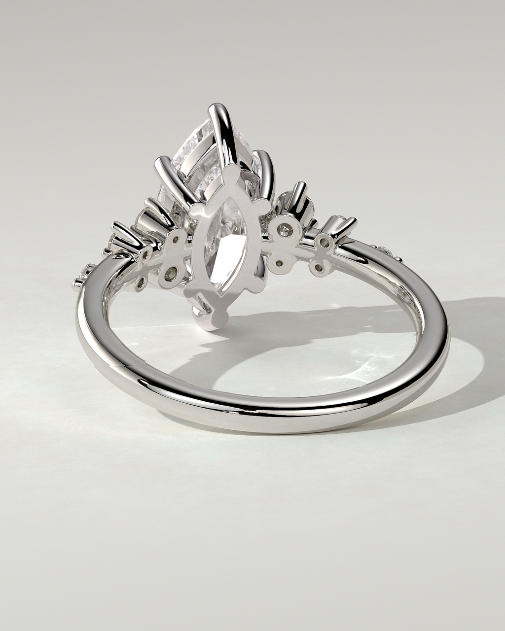 Minnie Solitaire Marquise Ring