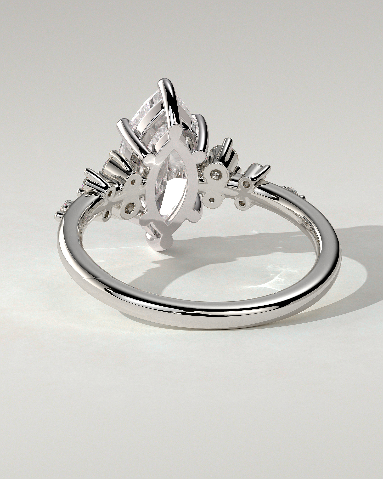 Minnie Solitaire Marquise Ring