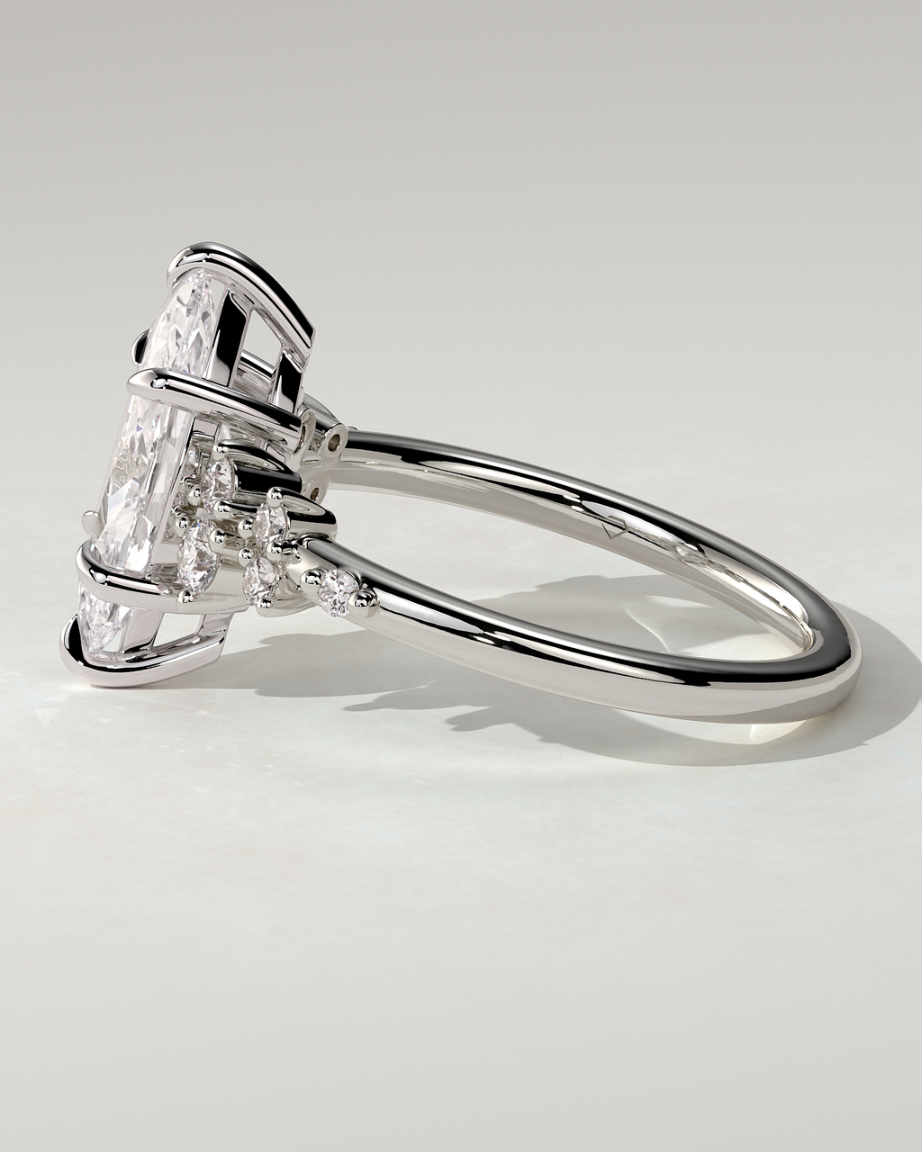 Minnie Solitaire Marquise Ring