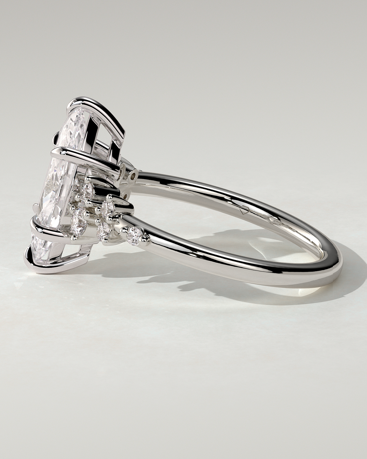 Minnie Solitaire Marquise Ring