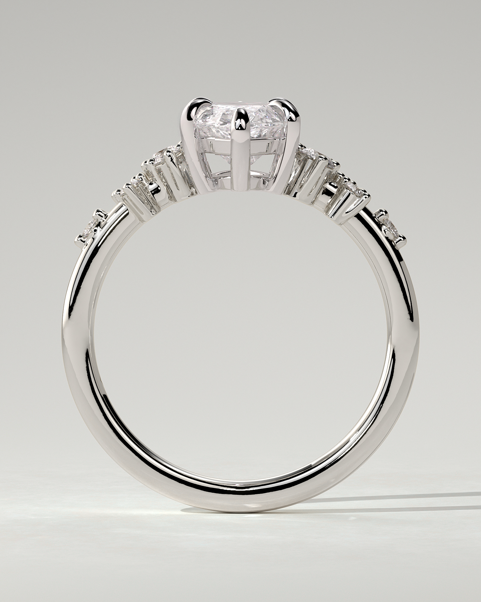 Minnie Solitaire Marquise Ring