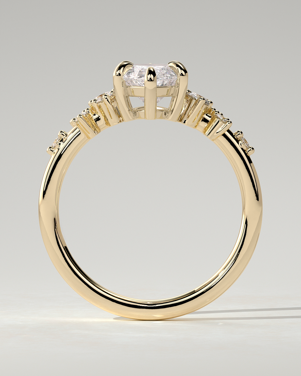 Minnie Solitaire Marquise Ring