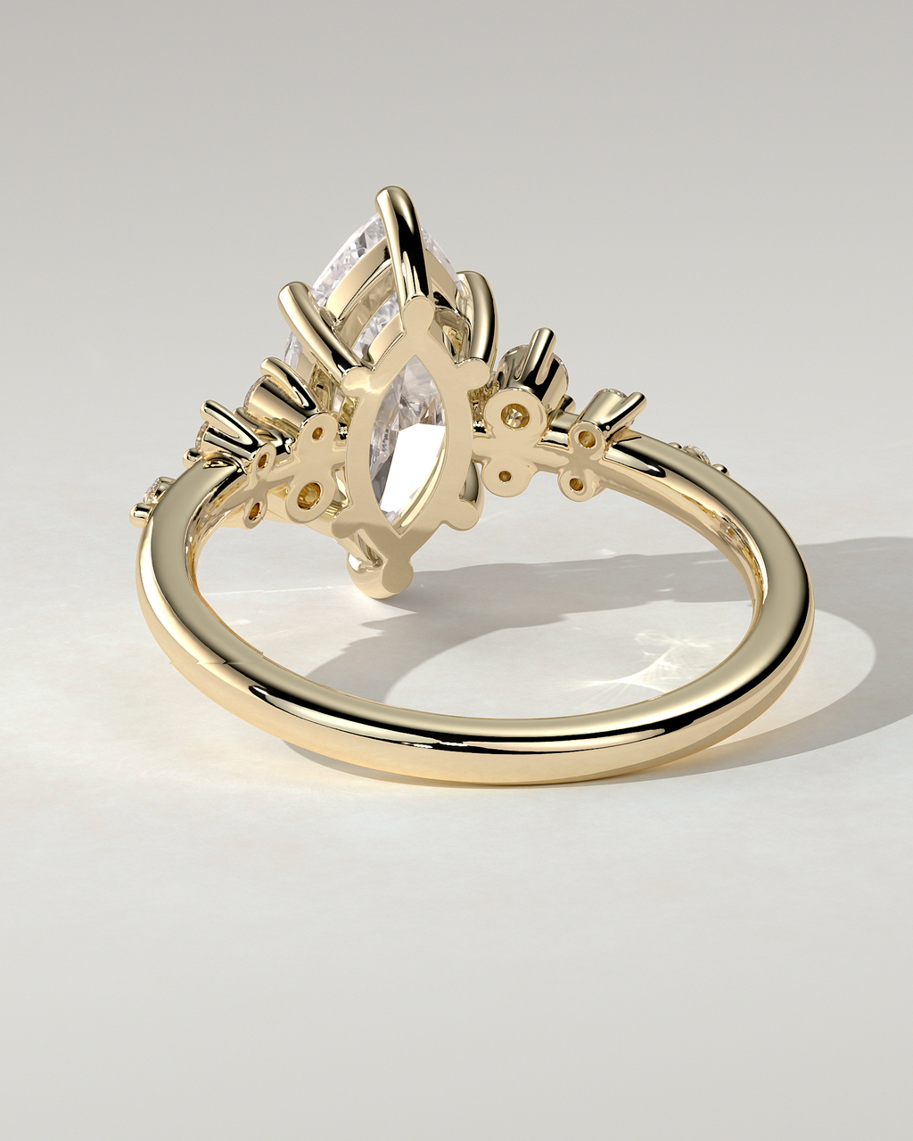Minnie Solitaire Marquise Ring