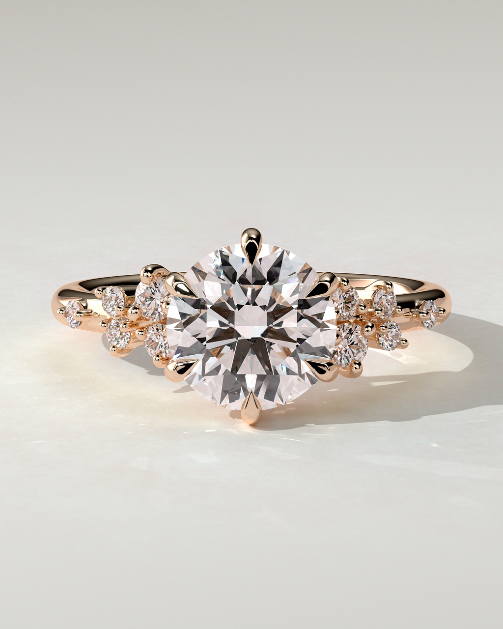 Molly Solitaire Round Ring